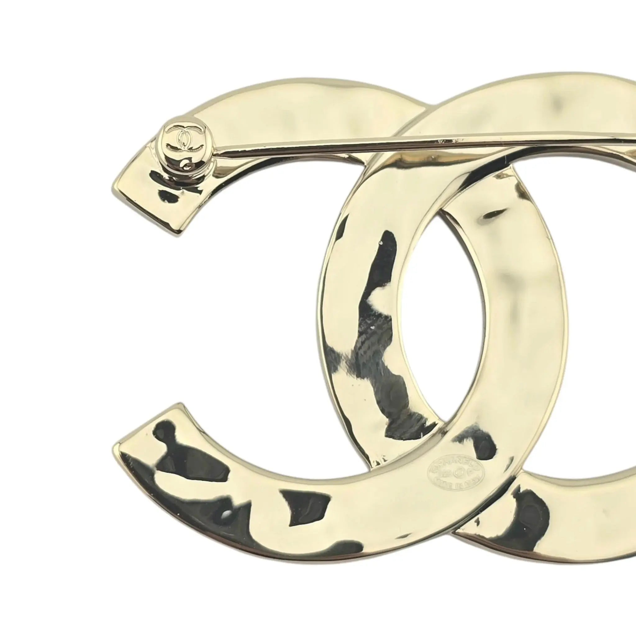 Chanel CC Gold Crystals Brooch 2023 CHANEL