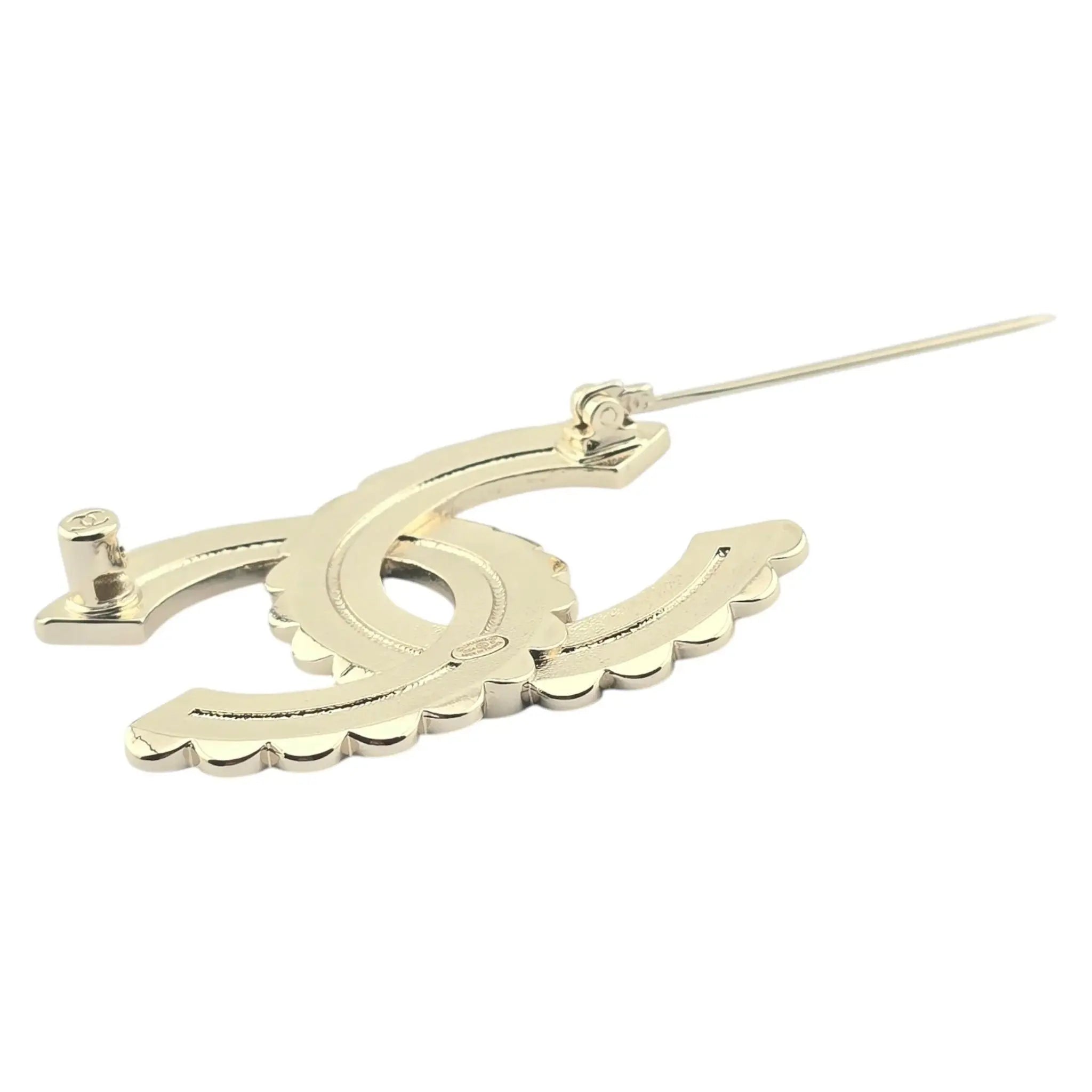 Chanel CC Enamel Black/White Brooch 2024 CHANEL