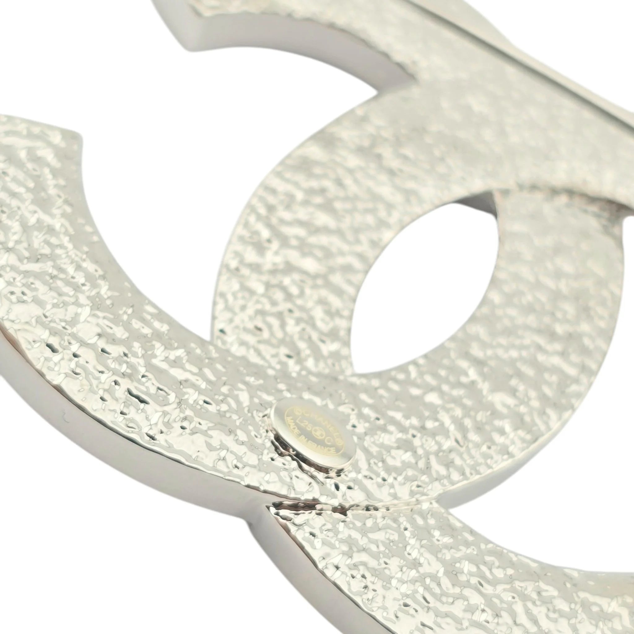 Chanel CC Silver Crystals Brooch 2025 CHANEL