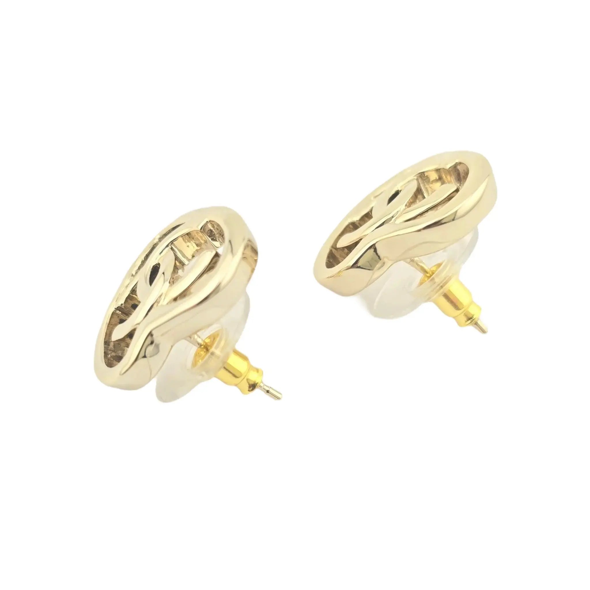 Chanel CC Gold Heart Earrings 2022 CHANEL