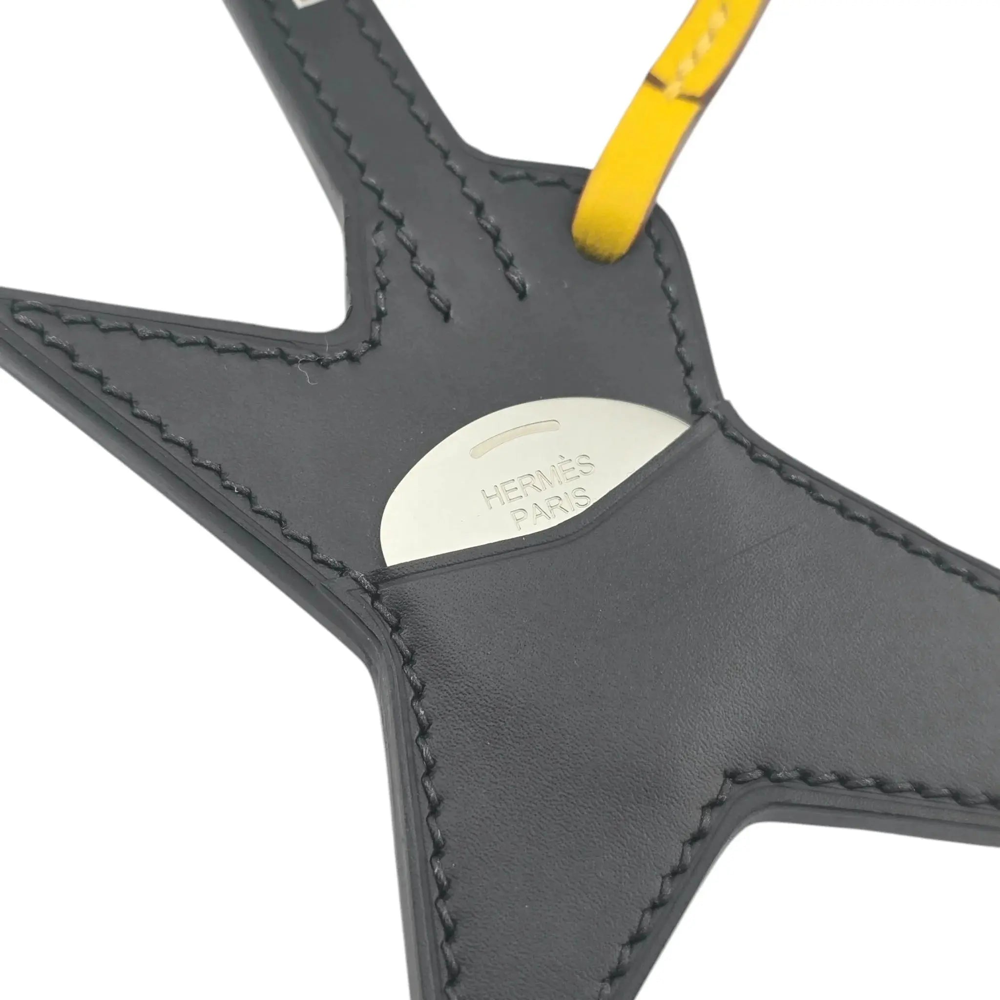 ermès Rock Touch Bag Charm Black Swift and Rouge de Coeur Shiny Alligator Palladium Hardware HERMES