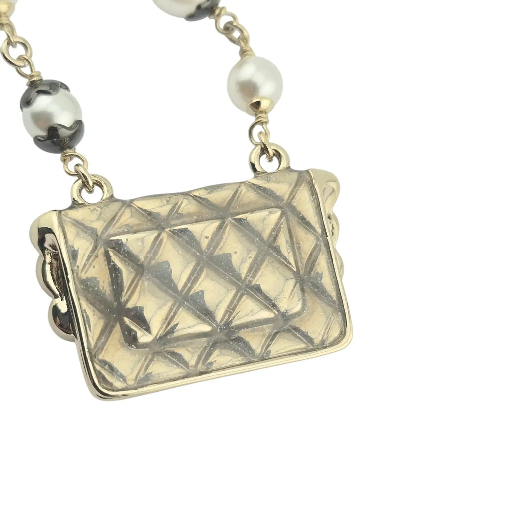 Chanel CC Logo Matelasse Bag Necklace 2024 CHANEL