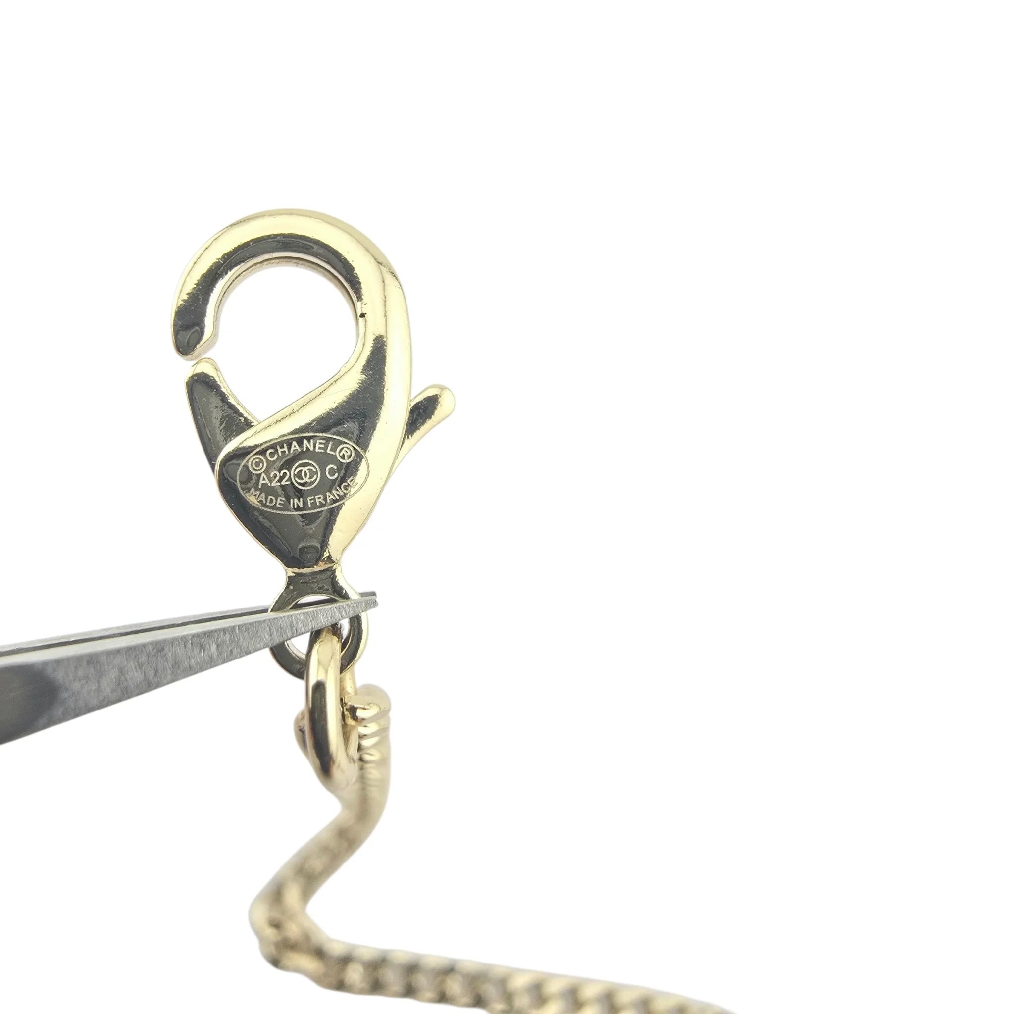 Chanel CC Red Pendant Necklace 2022 CHANEL