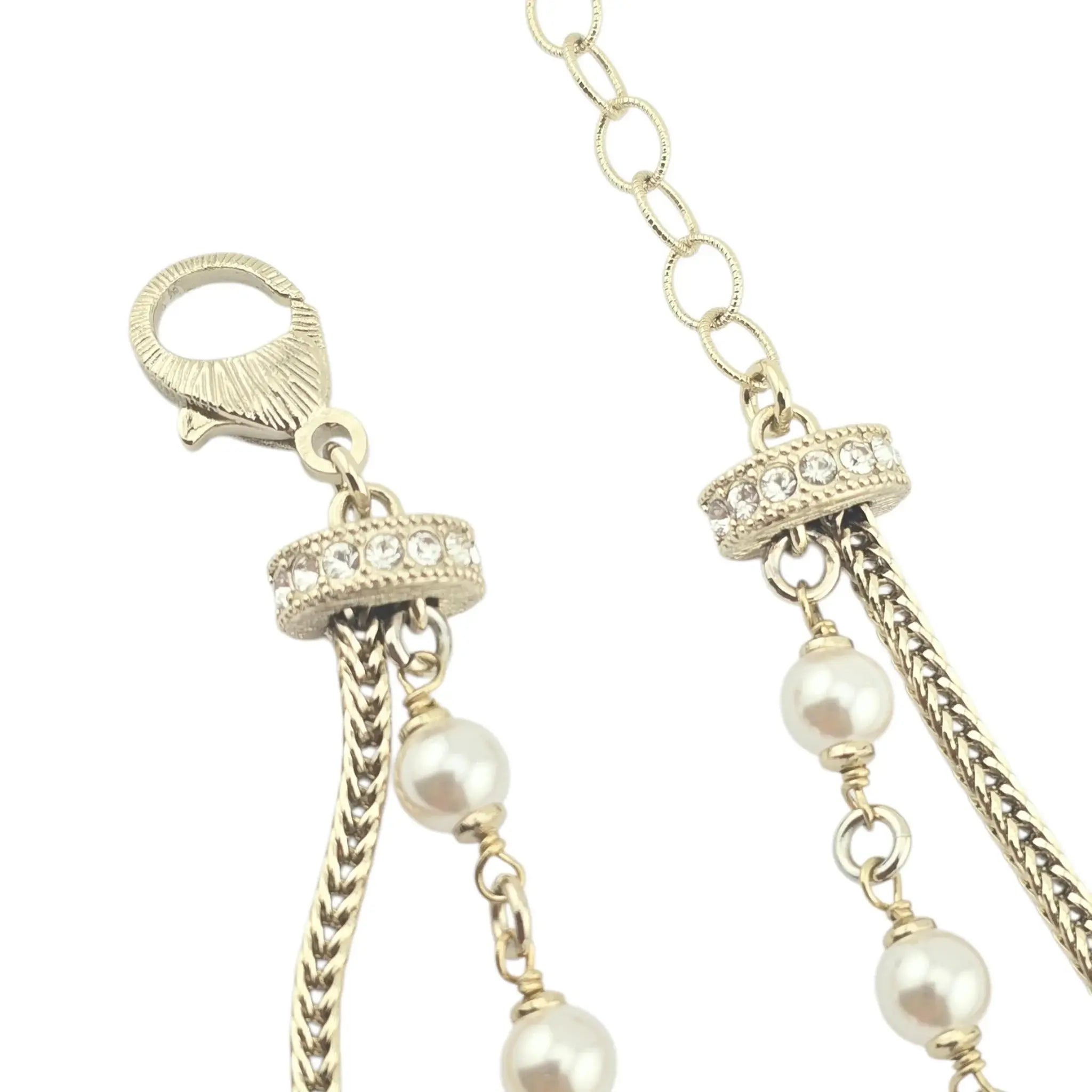 Chanel CC Faux Pearl Necklace B24 CHANEL