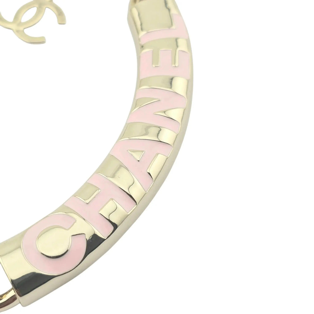 Chanel Gold Pink Chain Necklace 2025 CHANEL