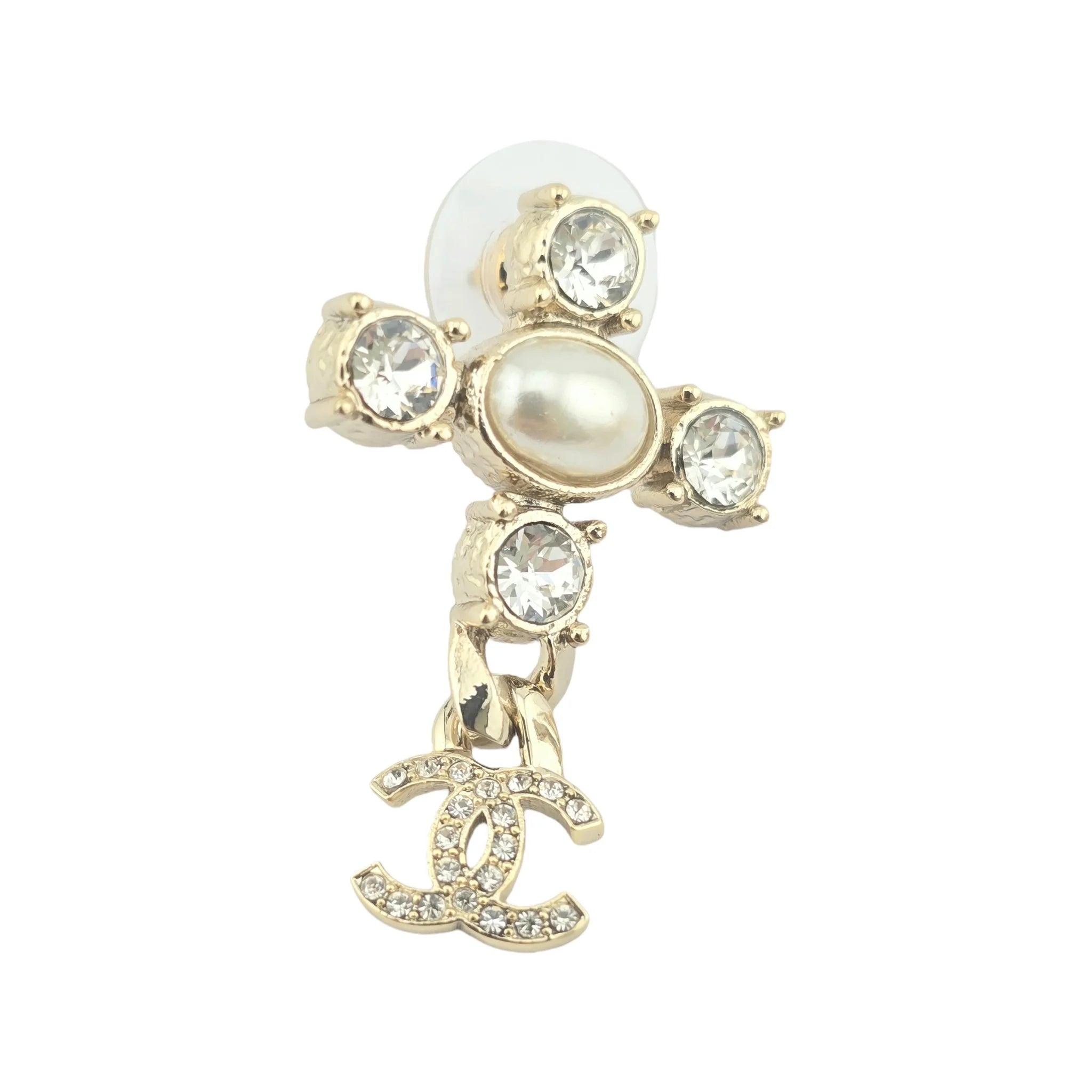 Chanel CC Cross Crystal Earrings 2021 CHANEL