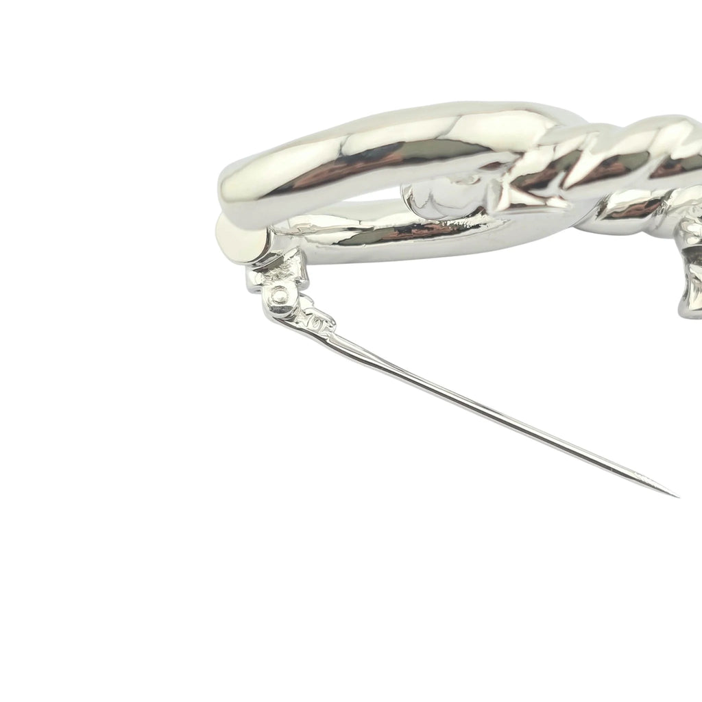 Chanel CC Silver Logo Brooch 2025 CHANEL