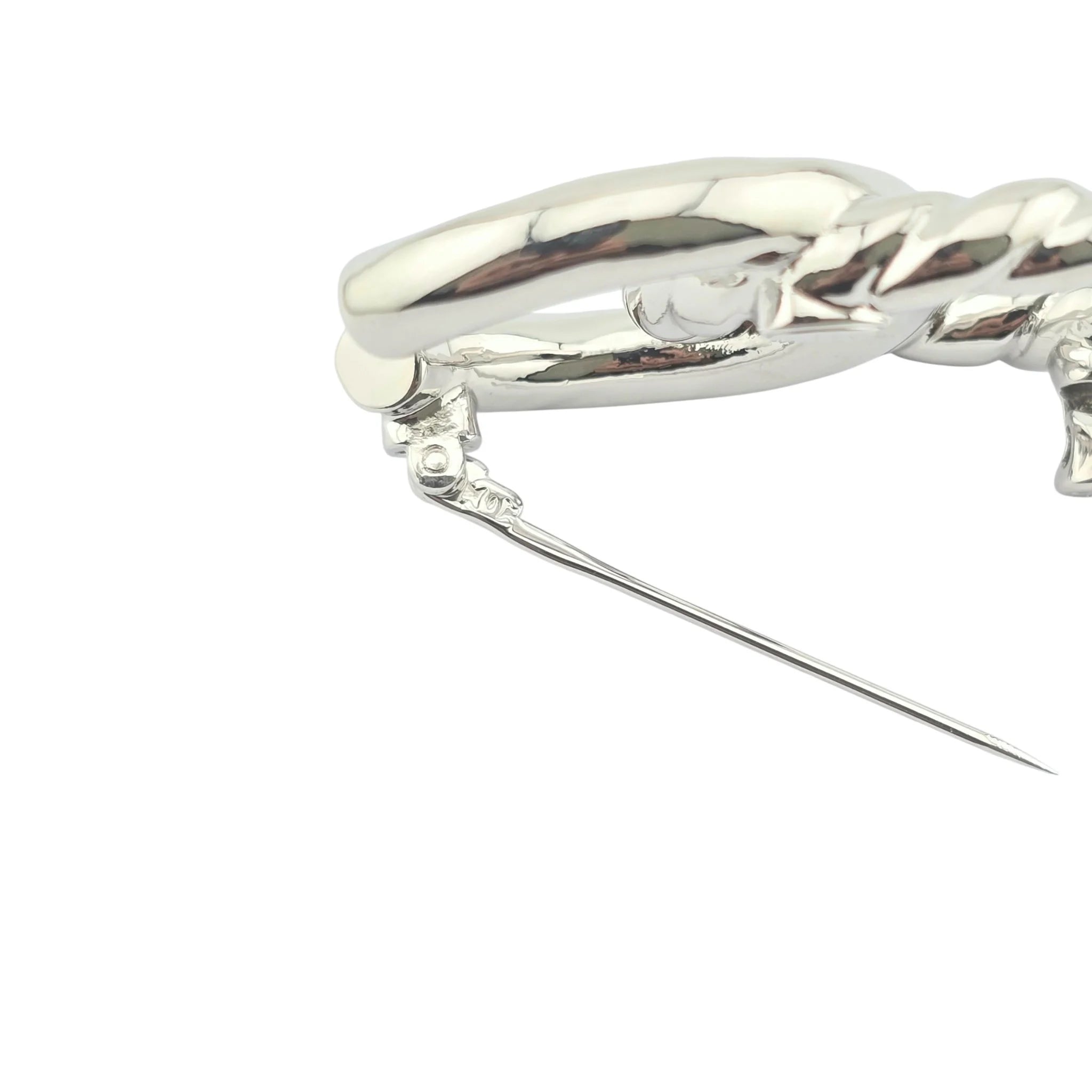 Chanel CC Silver Logo Brooch 2025 CHANEL