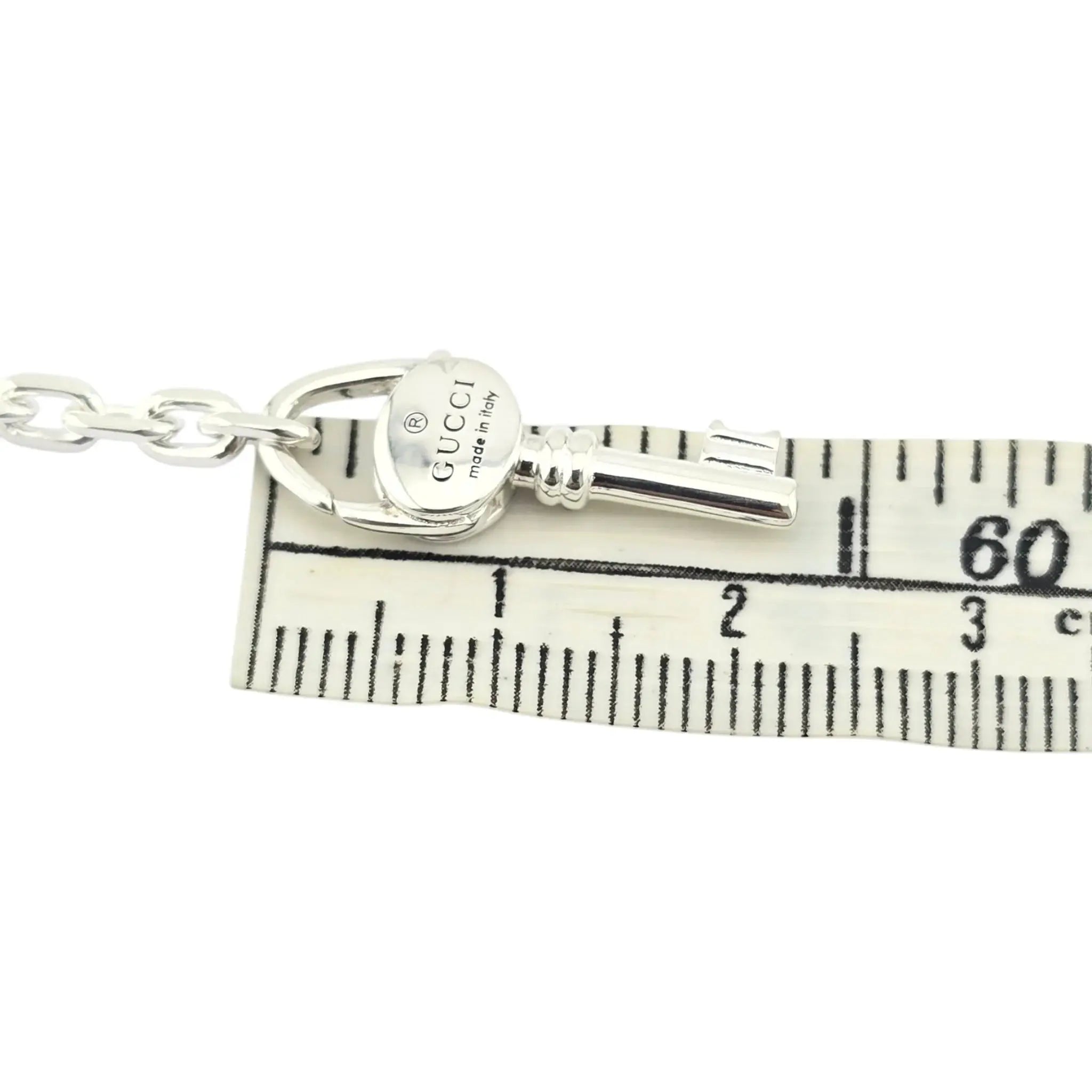 GUCCI Trademark Chain Bracelet Key 925 Sterling Silver GUCCI
