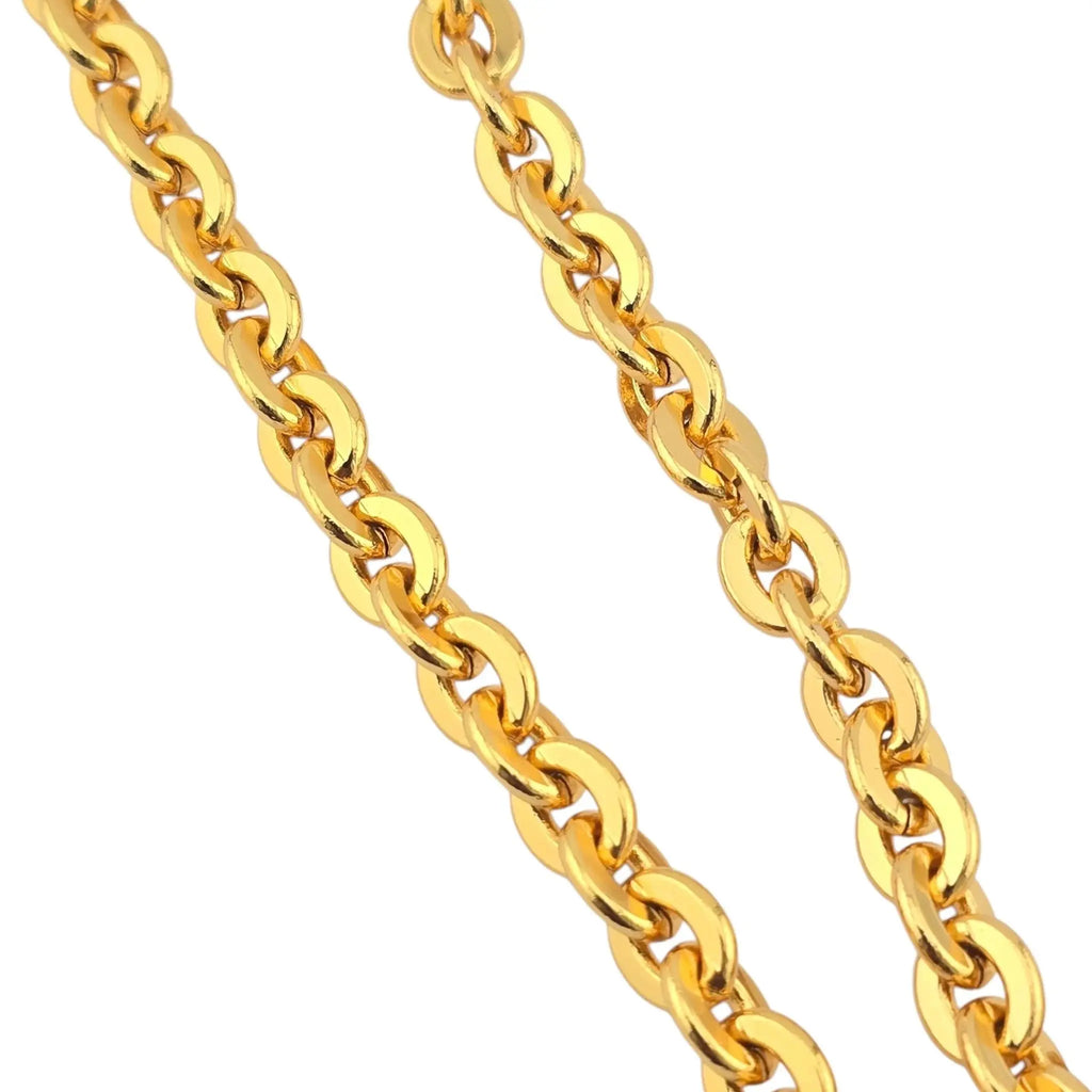 Chanel CC Metal 31 Rue Cambon Door Long Necklace Gold B22 CHANEL