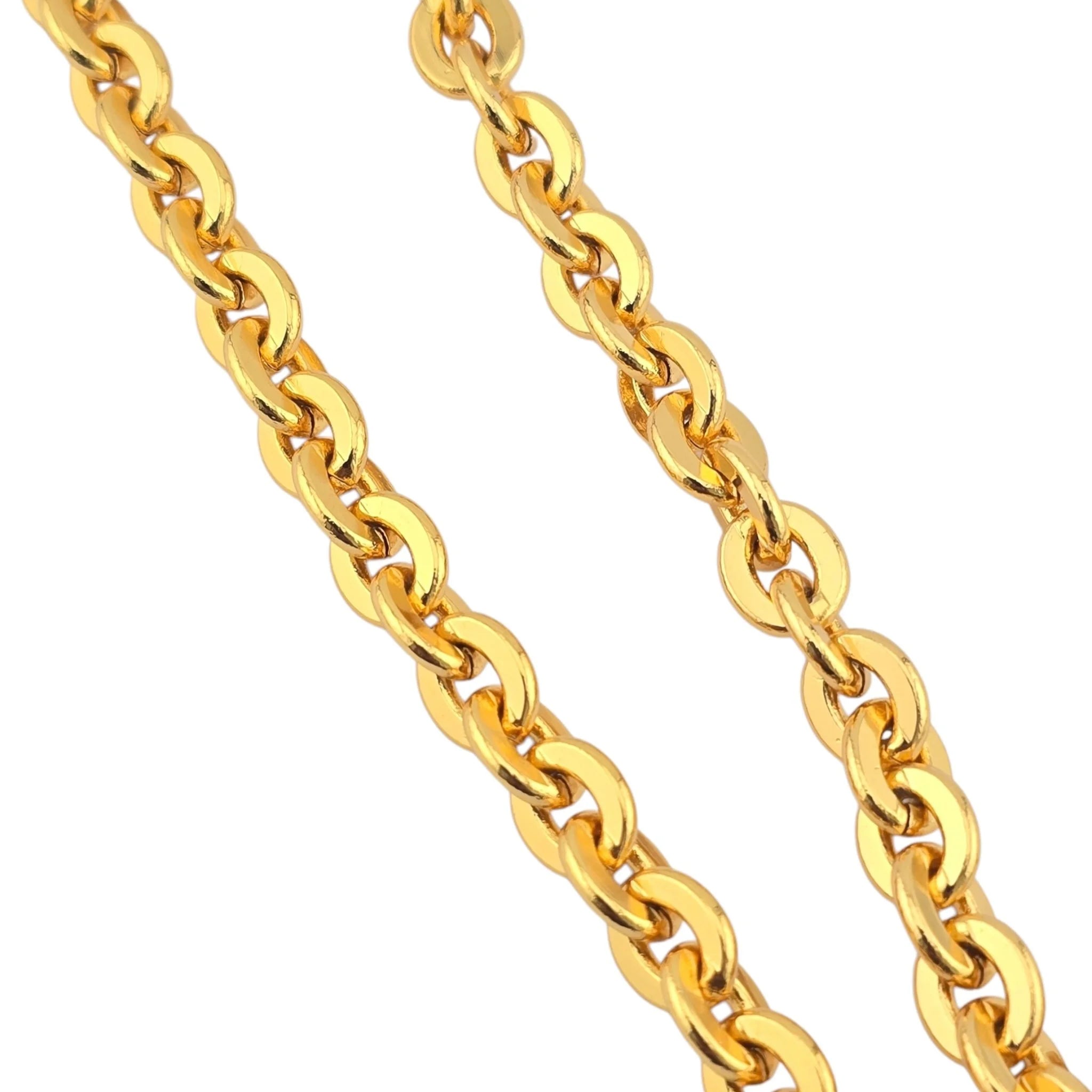 Chanel CC Metal 31 Rue Cambon Door Long Necklace Gold B22 CHANEL