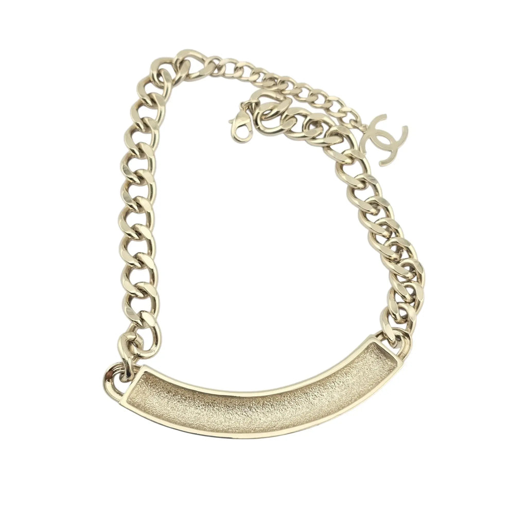 Chanel Gold Black Chain Necklace 2025 CHANEL