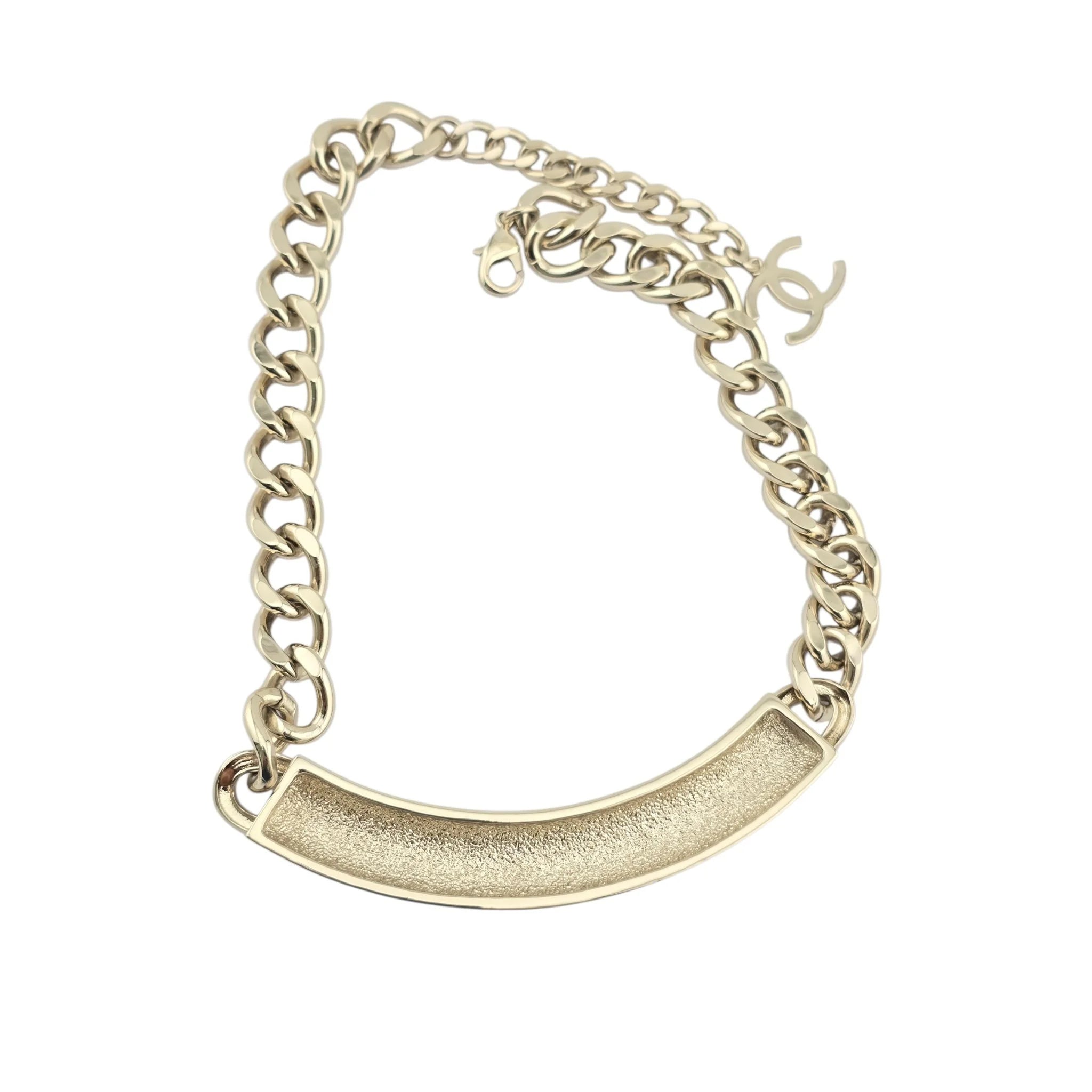 Chanel Gold Black Chain Necklace 2025 CHANEL