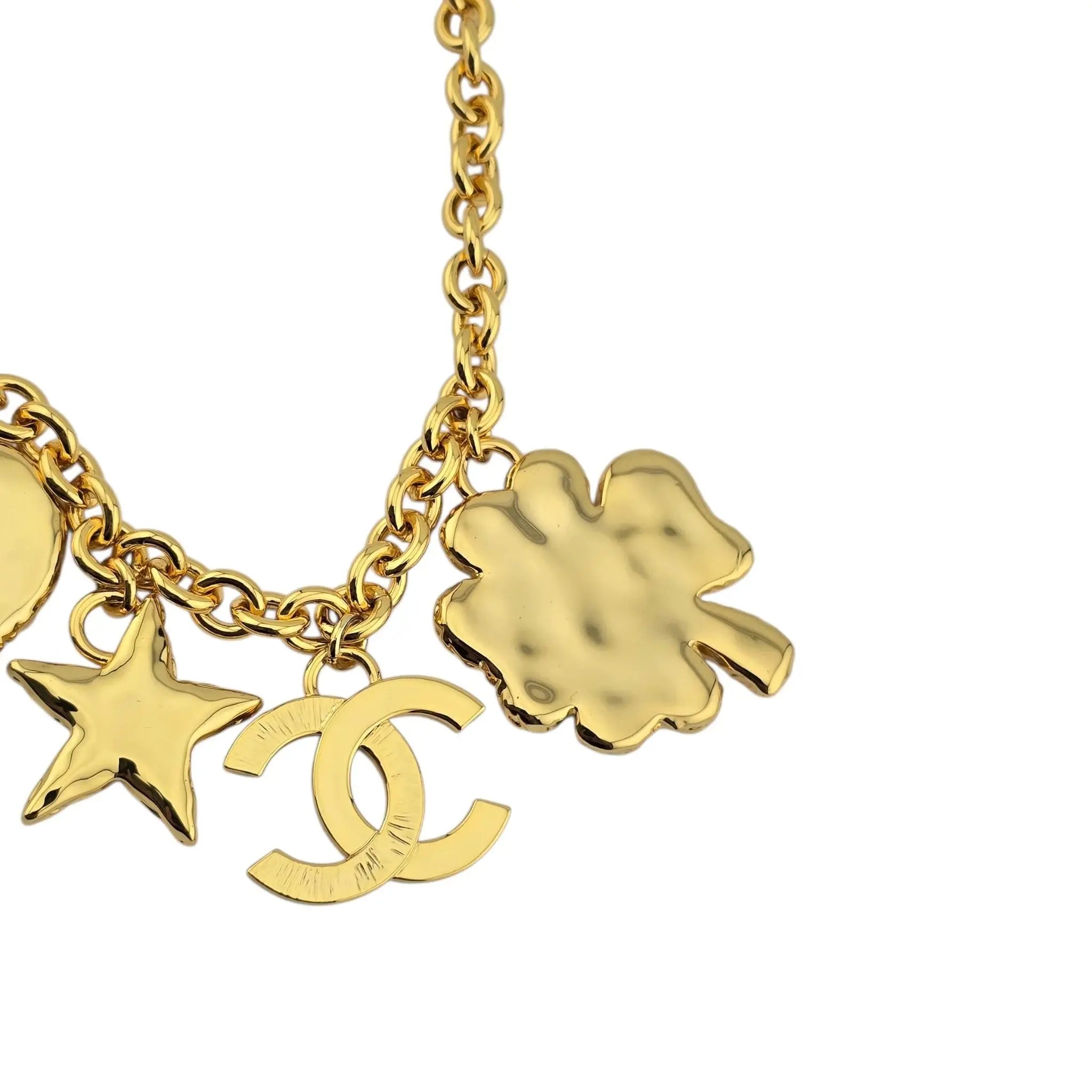 Chanel CC Enamel 'Coco Chanel' Charm Necklace B24 CHANEL