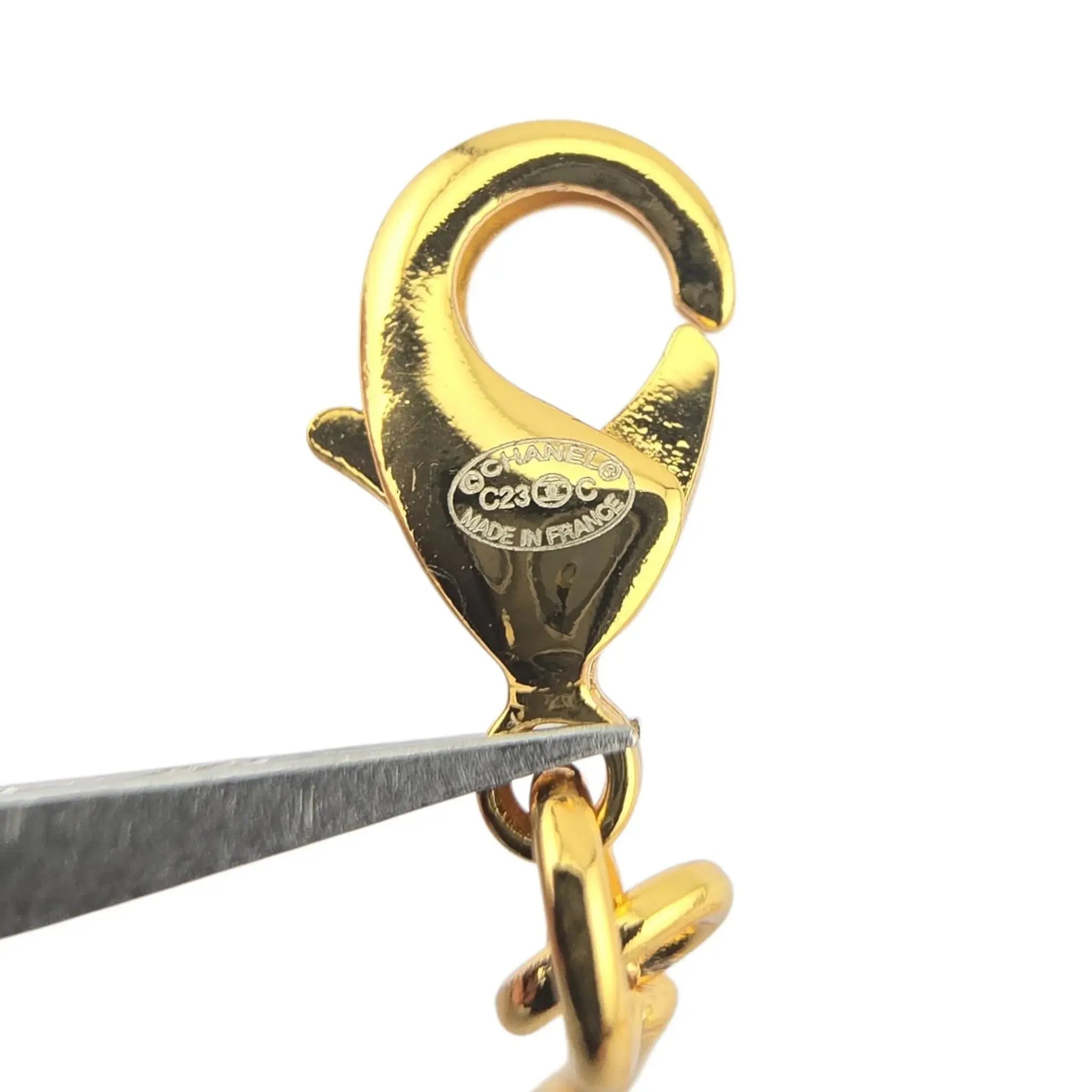 Chanel CC Gold Heart Small Pendant Necklace 2023 CHANEL