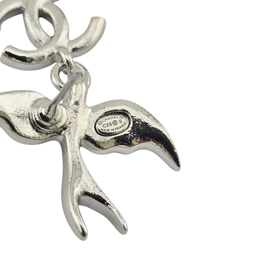 Chanel CC Silver Bird Earrings SS25 CHANEL