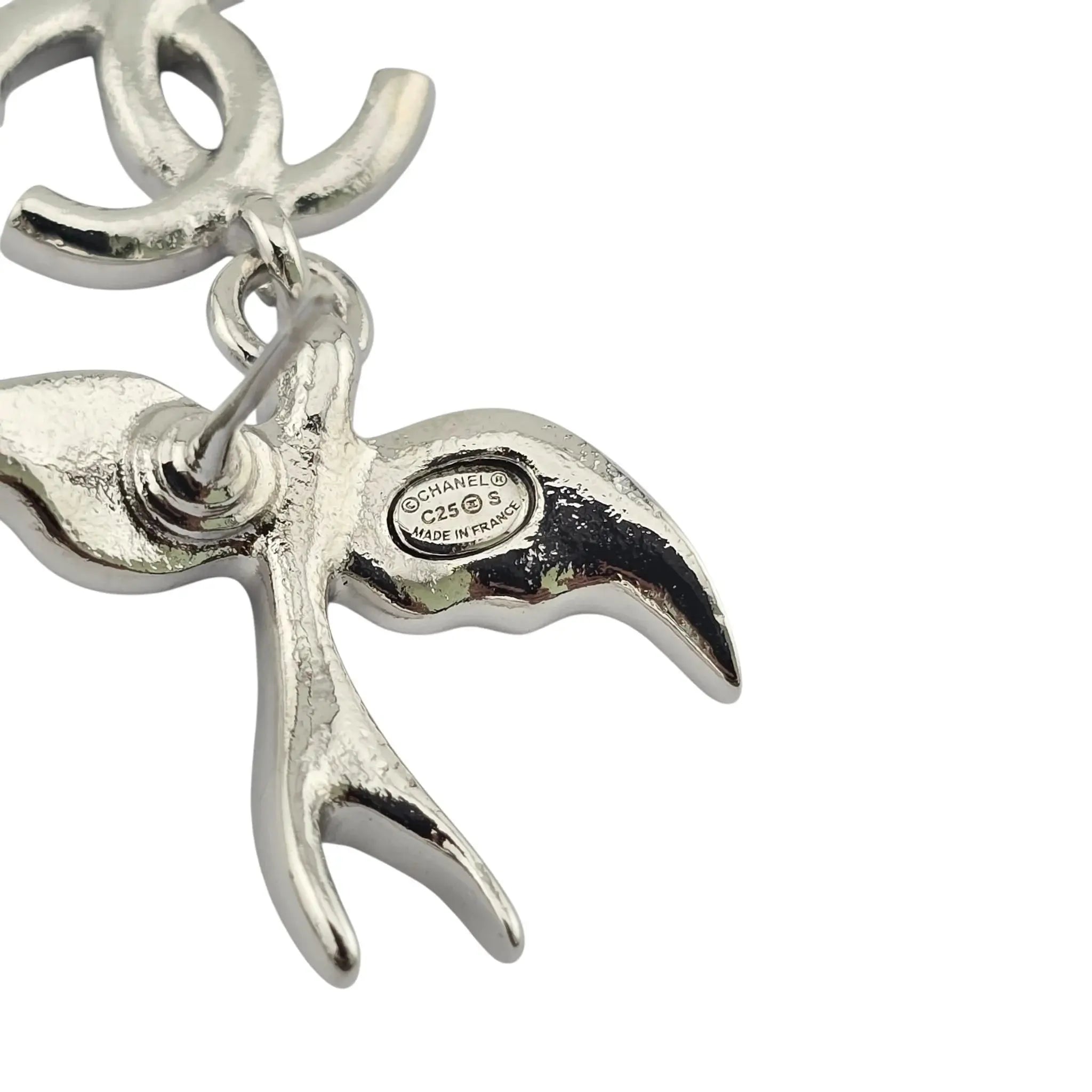 Chanel CC Silver Bird Earrings SS25 CHANEL