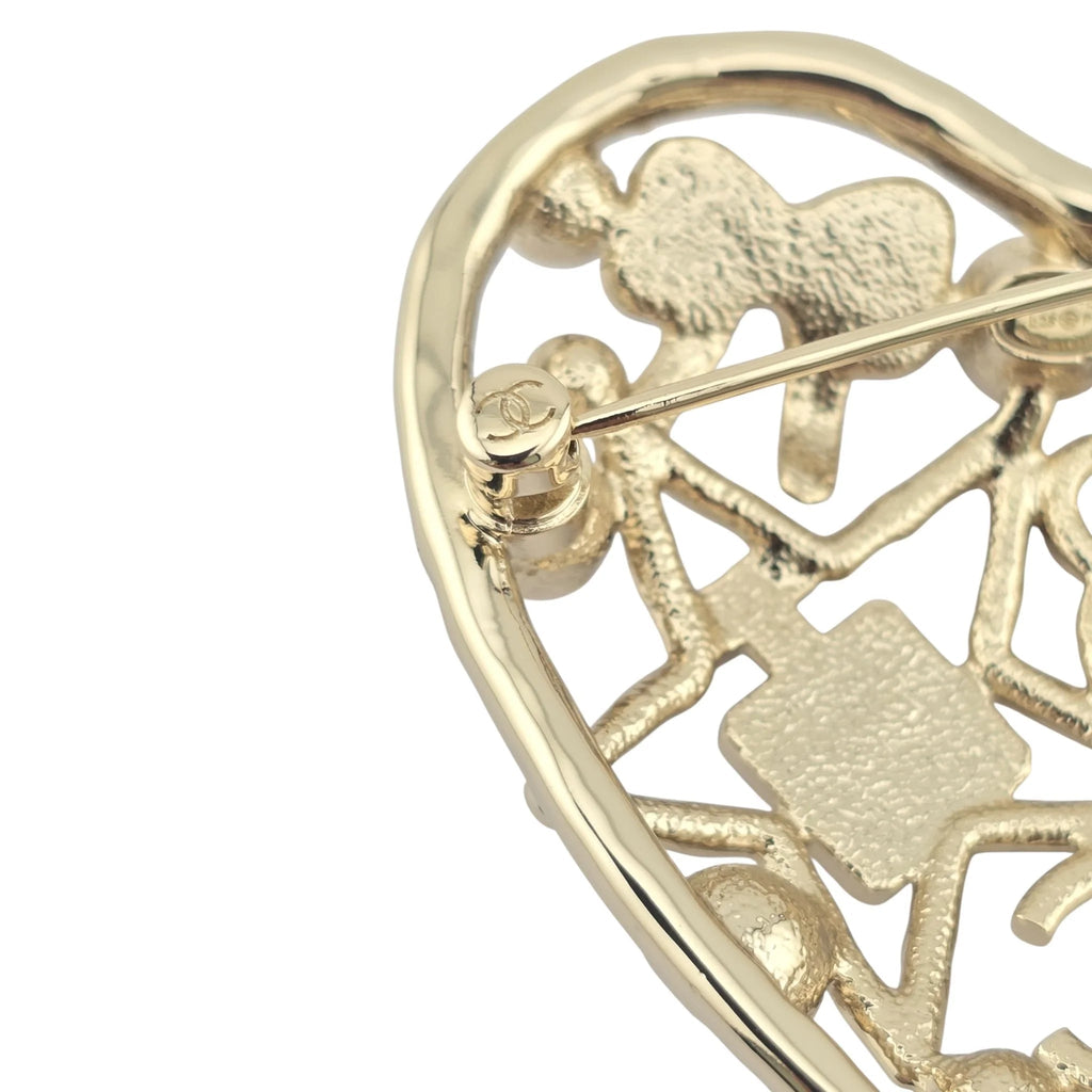 Chanel CC Heart Brooch 2025 CHANEL