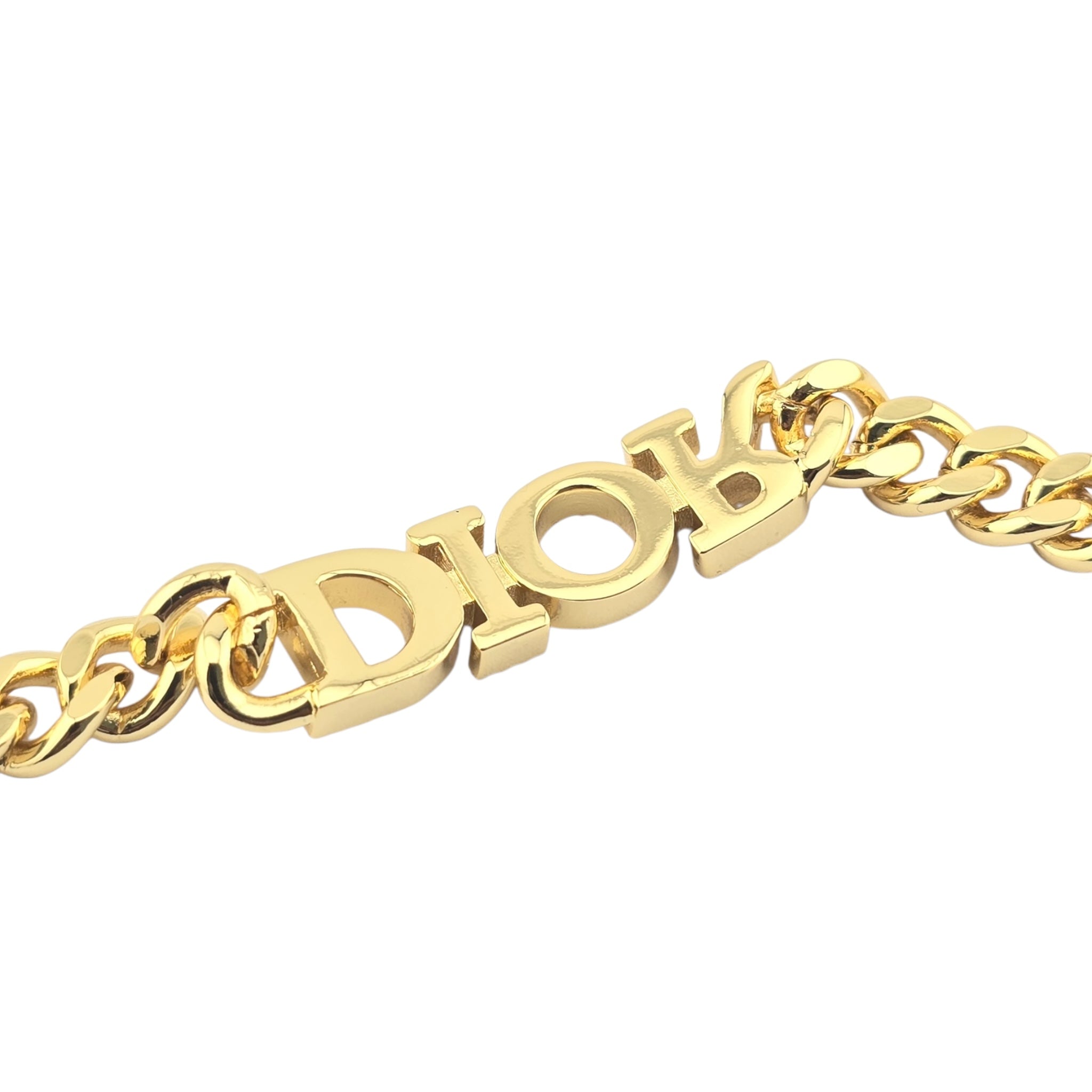 Christian Dior Metal Crystal Dio(r)evolution Choker Necklace Gold DIOR