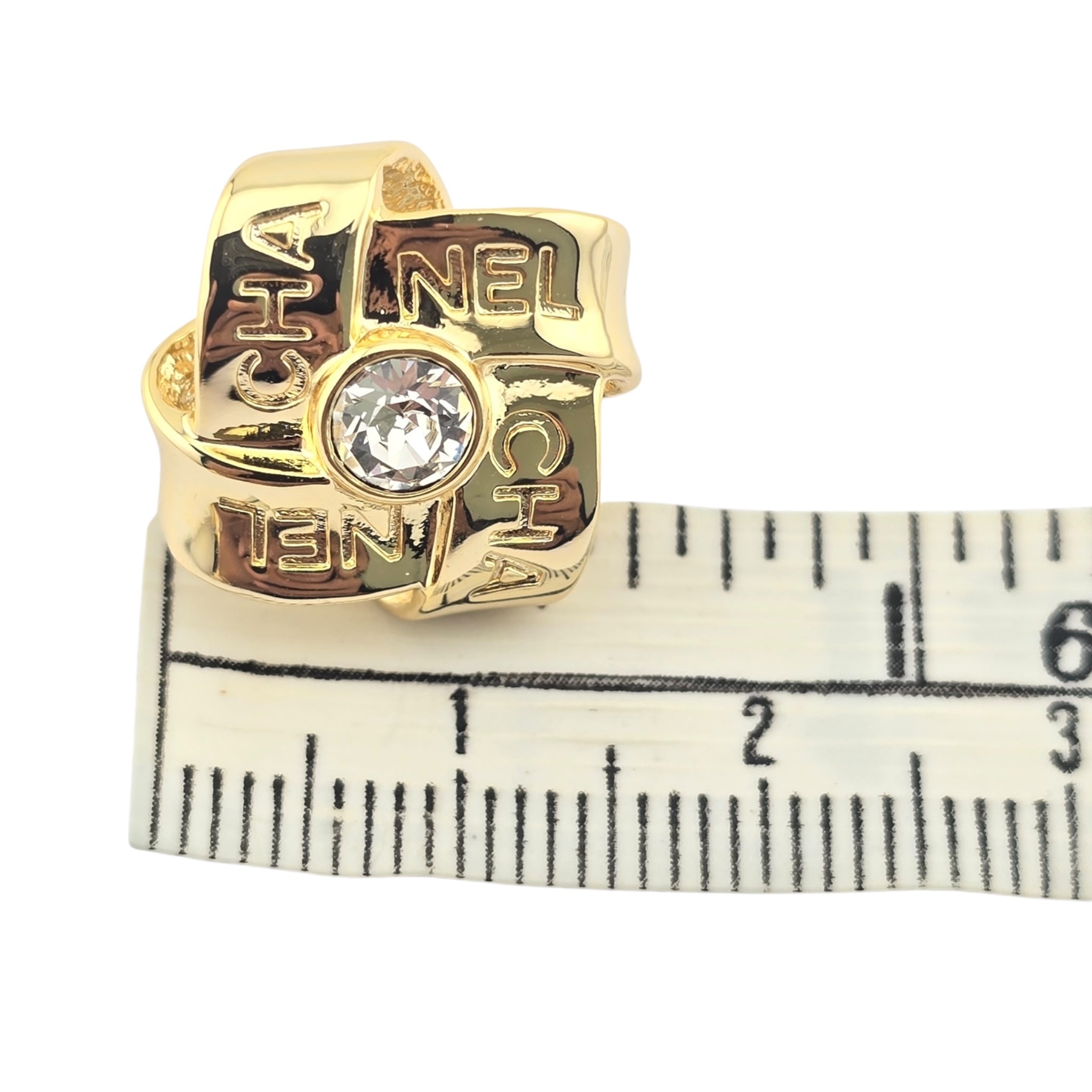 Chanel Gold Crystal Earrings 2025 CHANEL