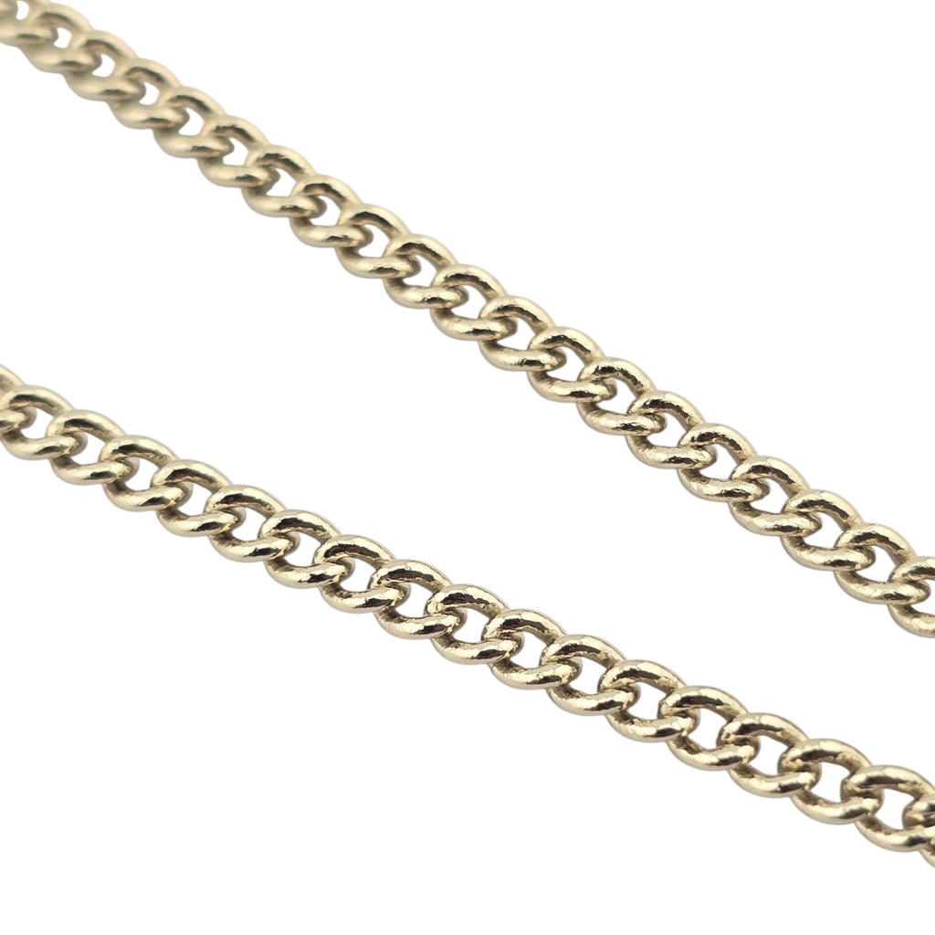 Chanel CC Round Gold Pendant Necklace 2025 CHANEL