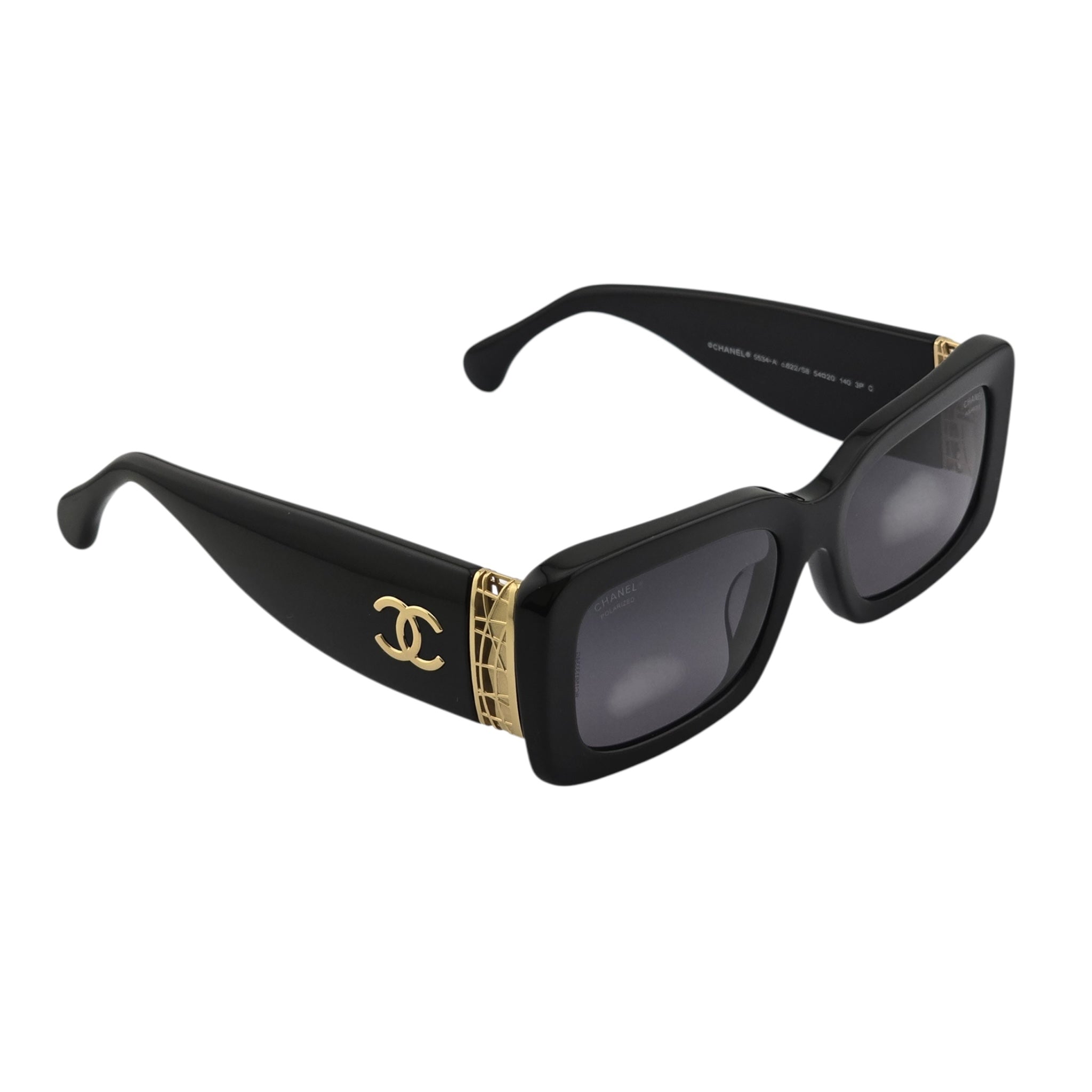 Chanel Acetate Rectangle Sunglasses 5534