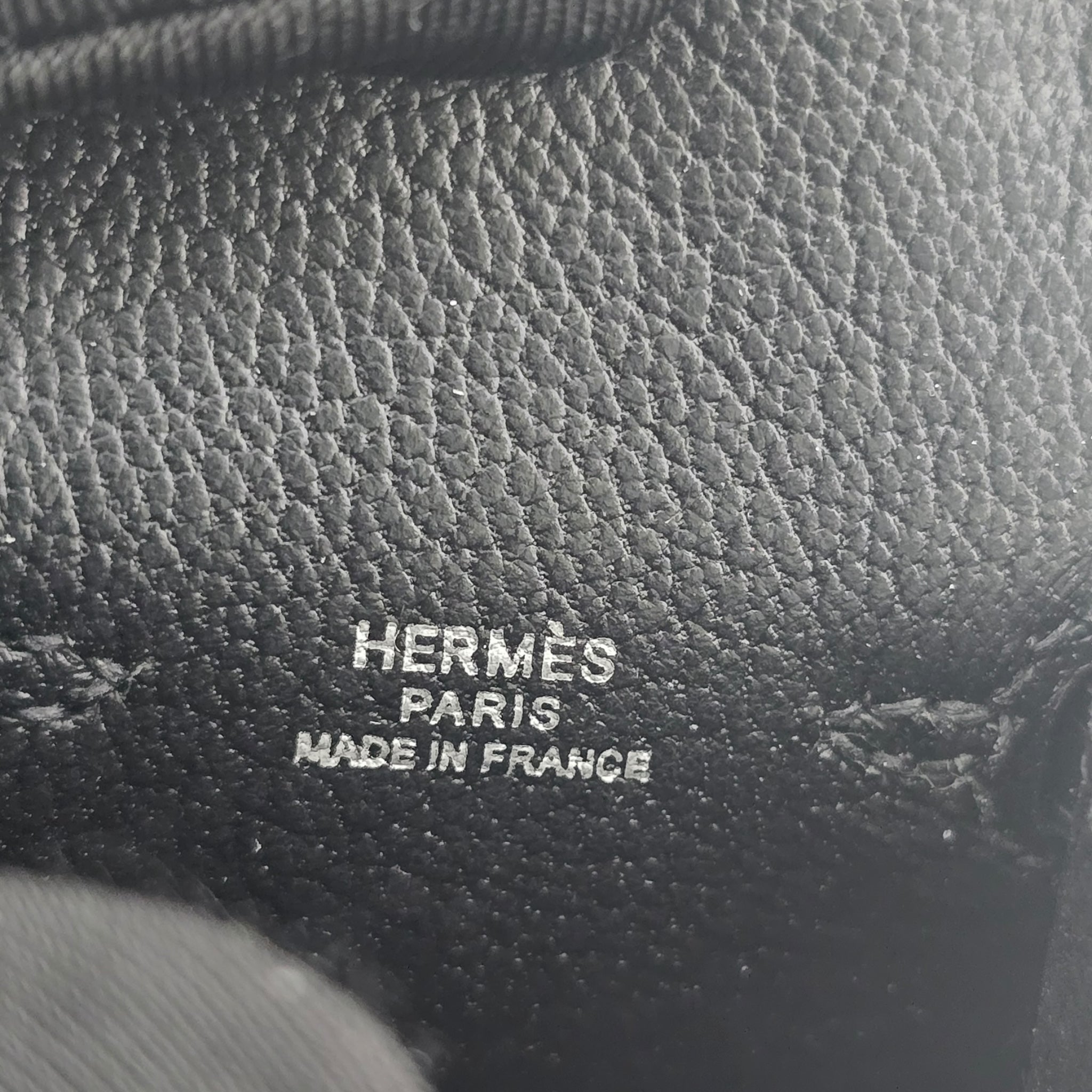 Hermes Quelle Idole Kelly Doll Bag Charm Noir Black