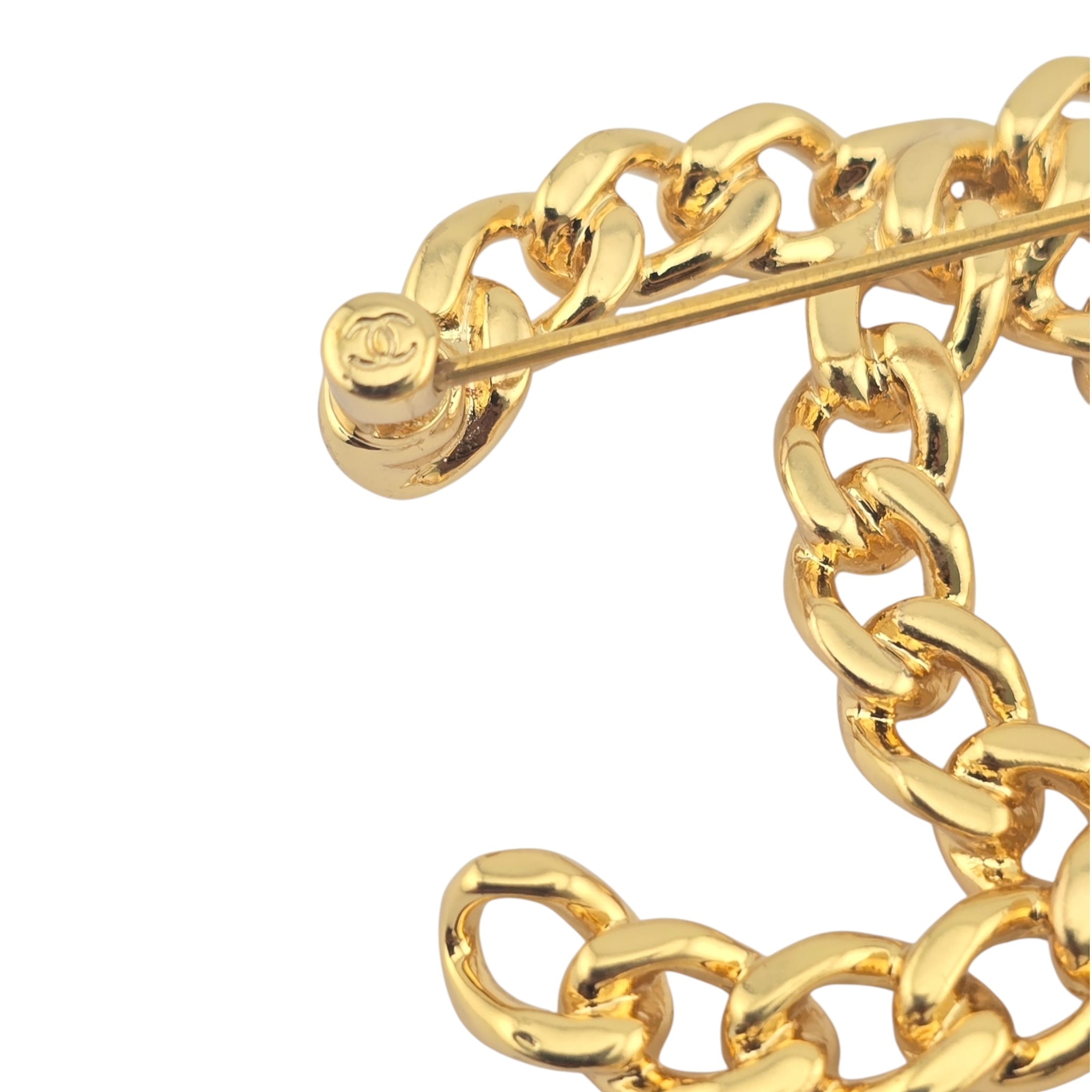 Chanel CC Gold Faux Pearl Brooch B20 K