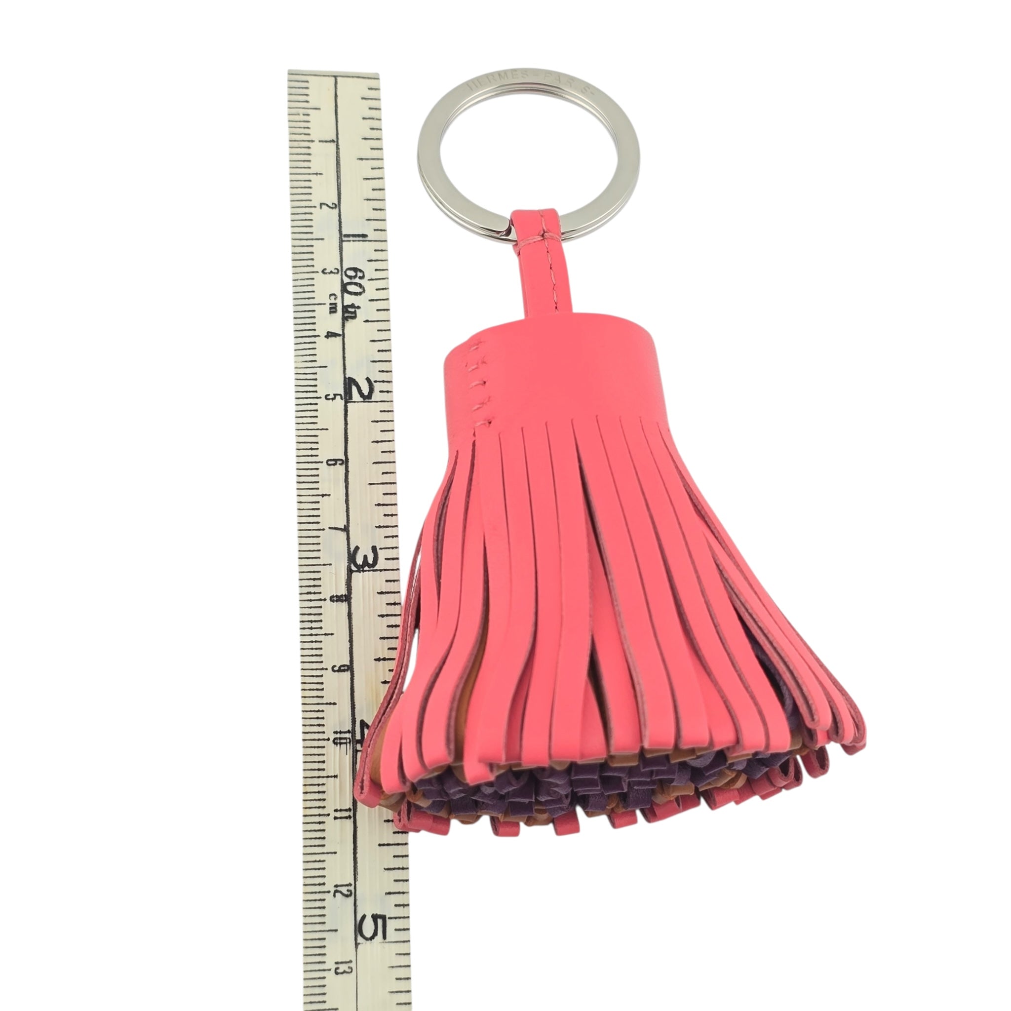 Hermes Carmen Key Ring Rose Azalee HERMES