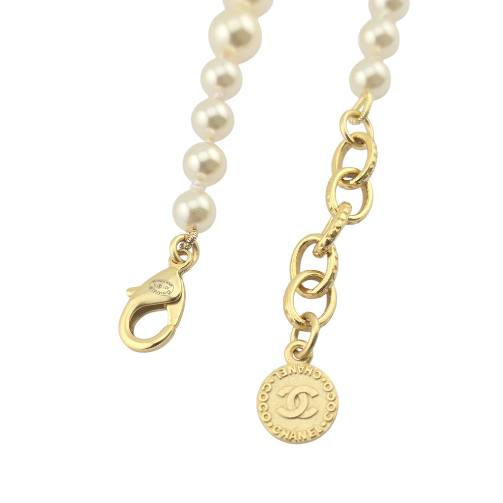 Chanel CC Faux Pearl 100 Anniversary Necklace 2021 CHANEL