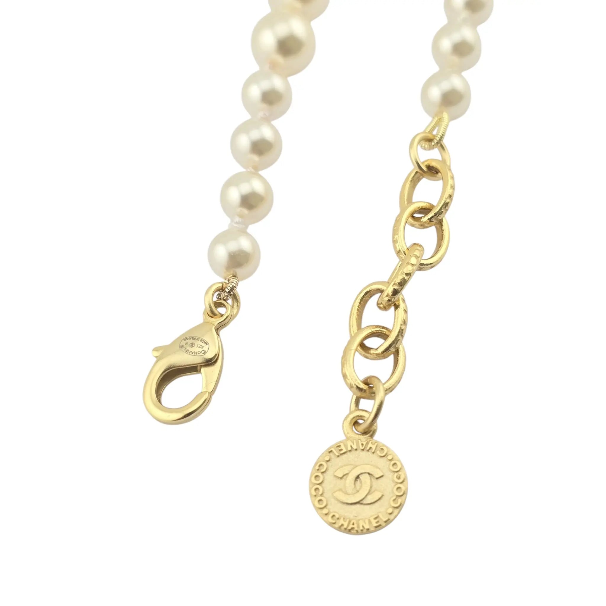Chanel CC Faux Pearl 100 Anniversary Necklace 2021 CHANEL