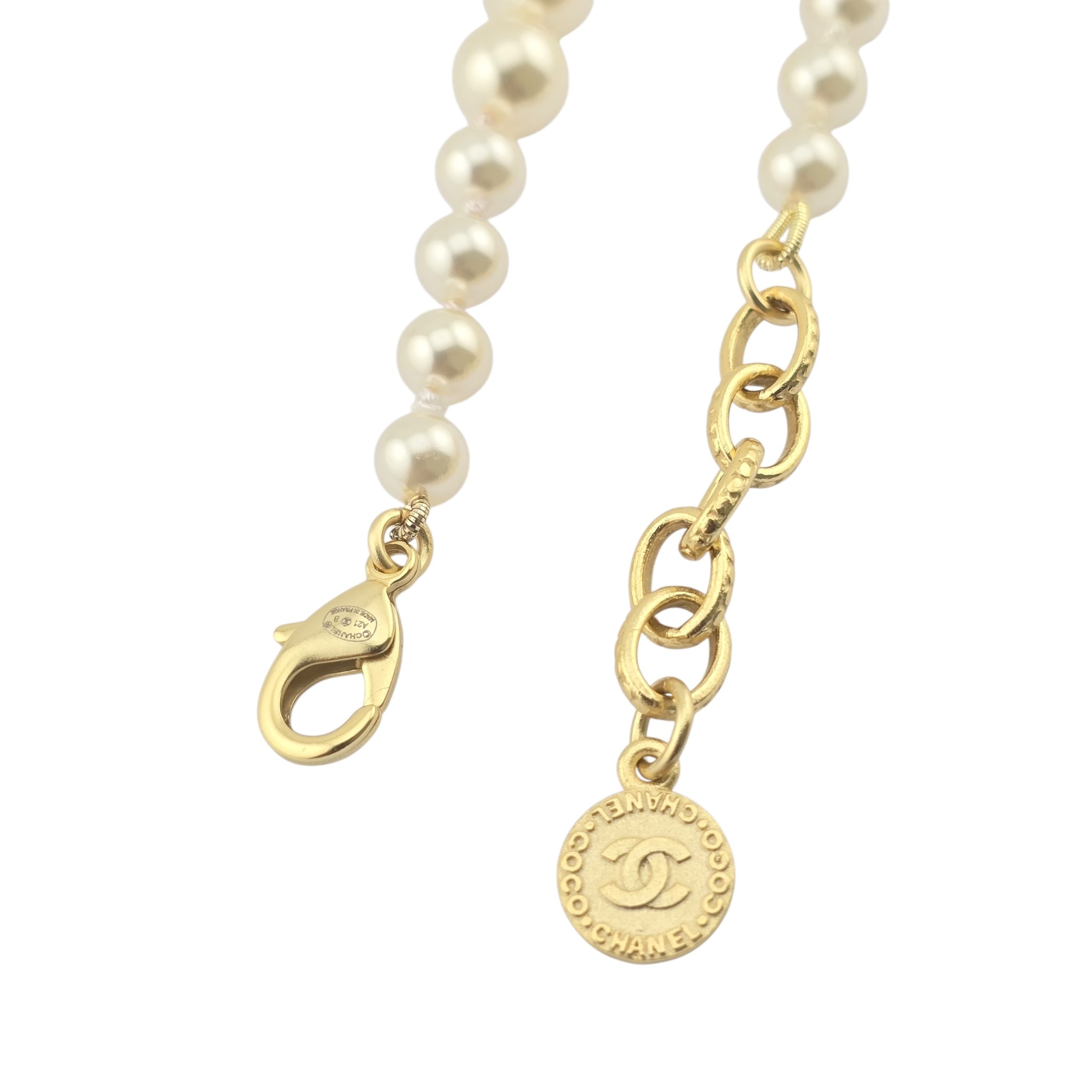 Chanel CC Faux Pearl 100 Anniversary Necklace 2021 CHANEL