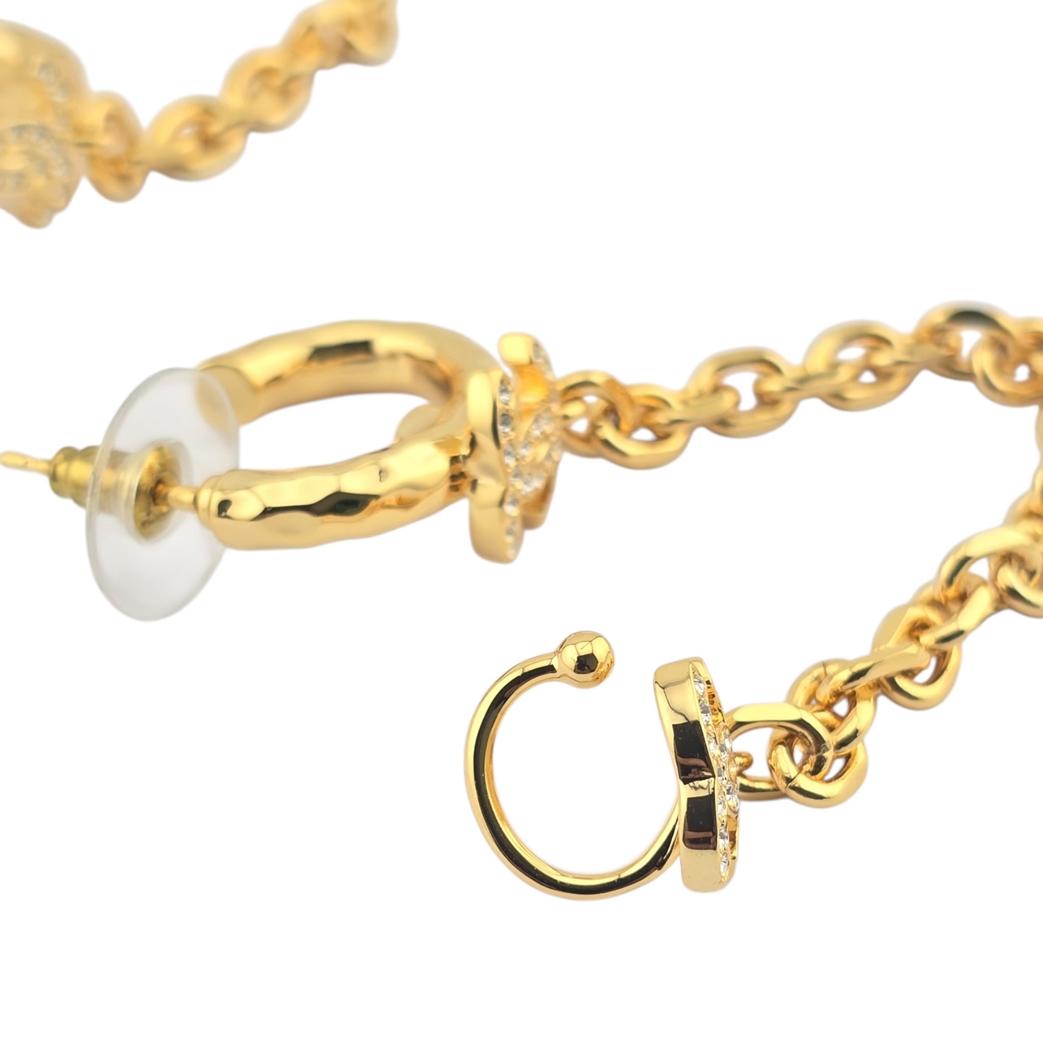 Chanel CC Gold Ear Clip Earrings 2022 CHANEL