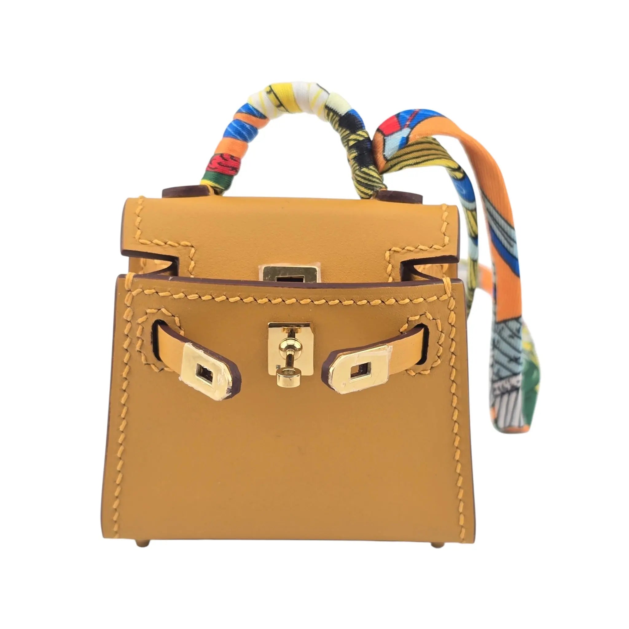 Hermes Mini Kelly Twilly Bag Charm Jaune Foin HERMES