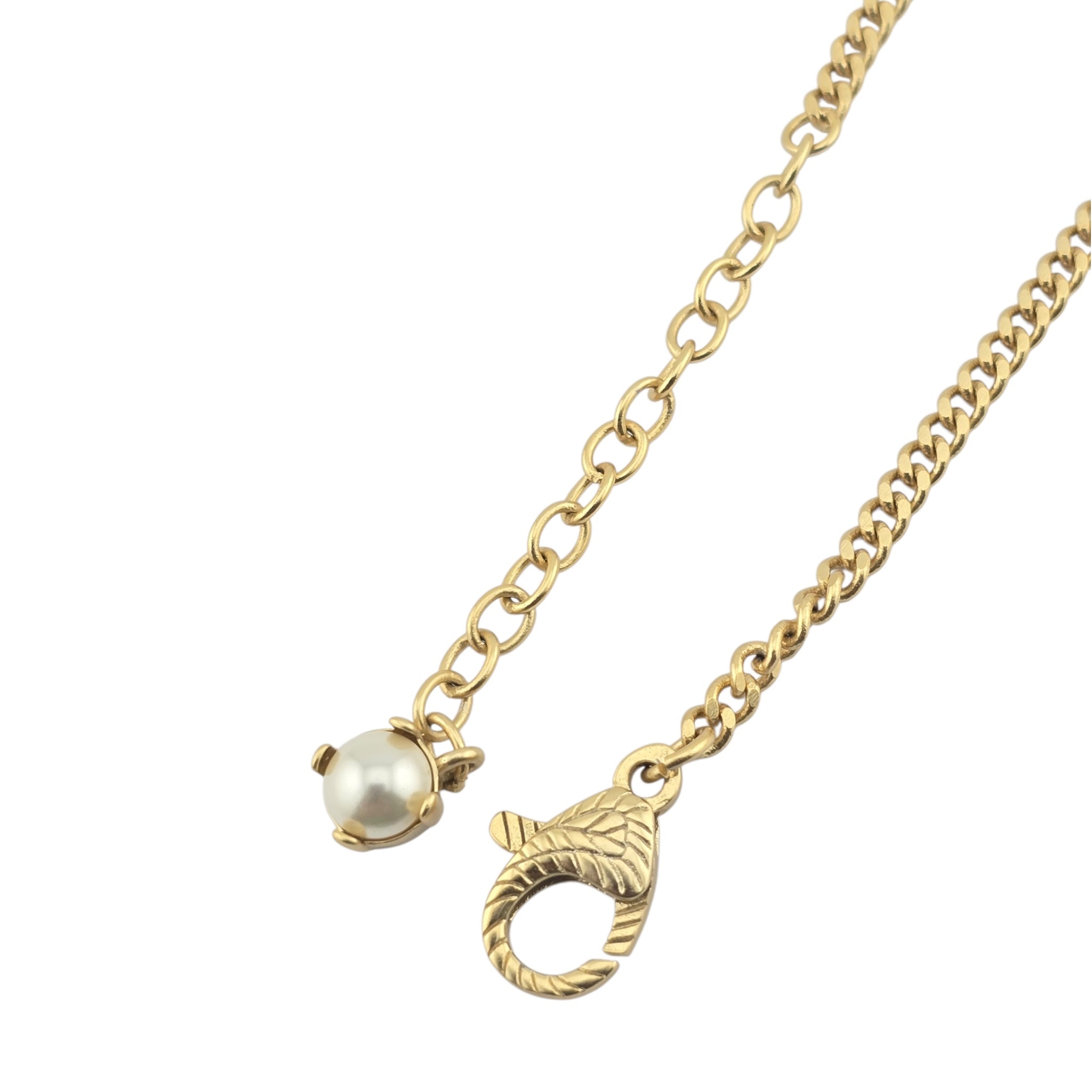 GUCCI GG Marmont Faux Pearl Necklace