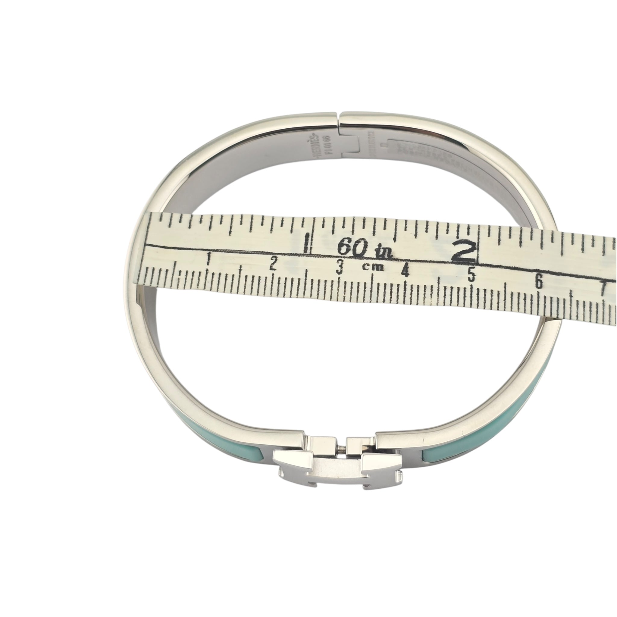 Hermes Clic H Bracelet Lagon Palladium GM