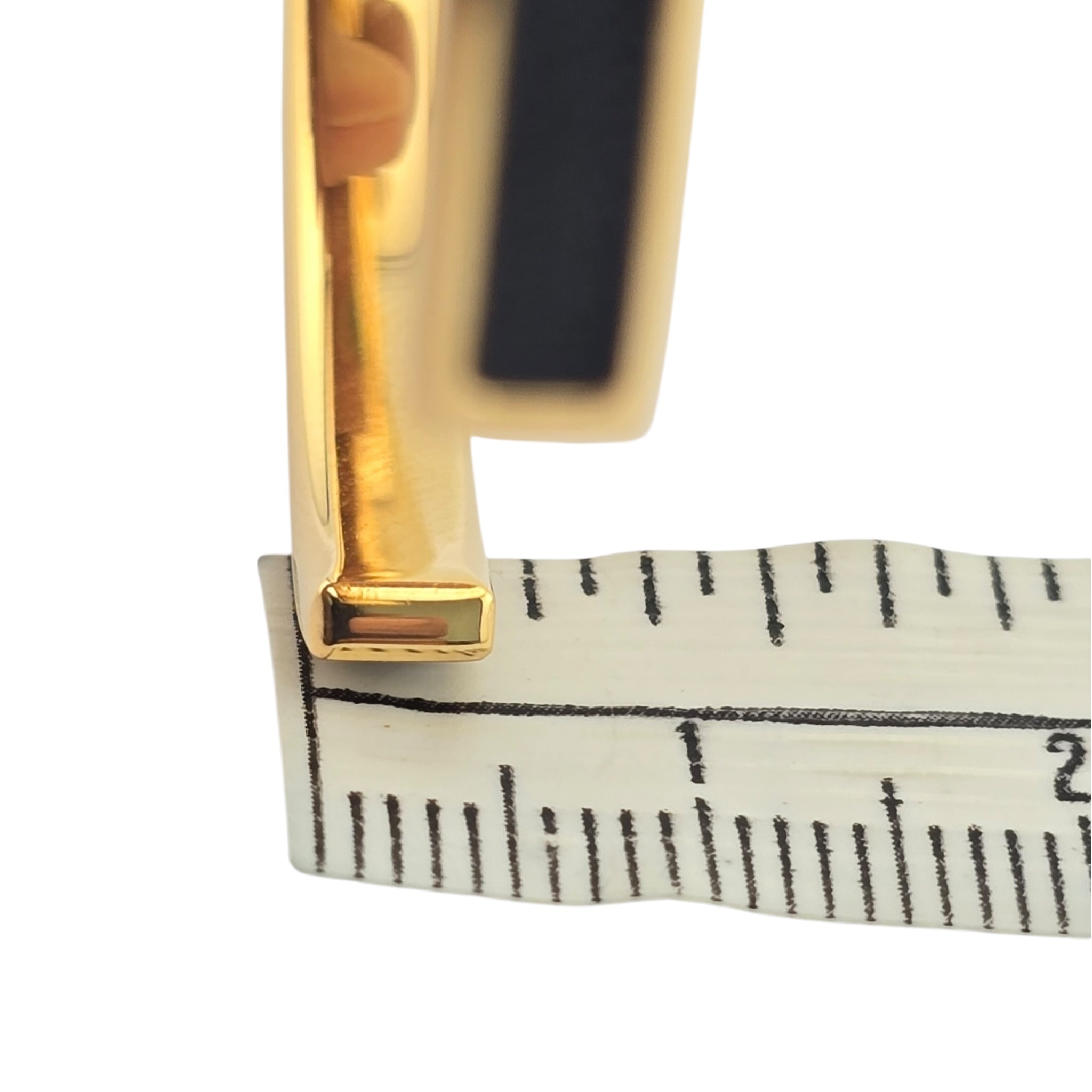 Hermes Olympe Brown Gold Box Leather Bracelet