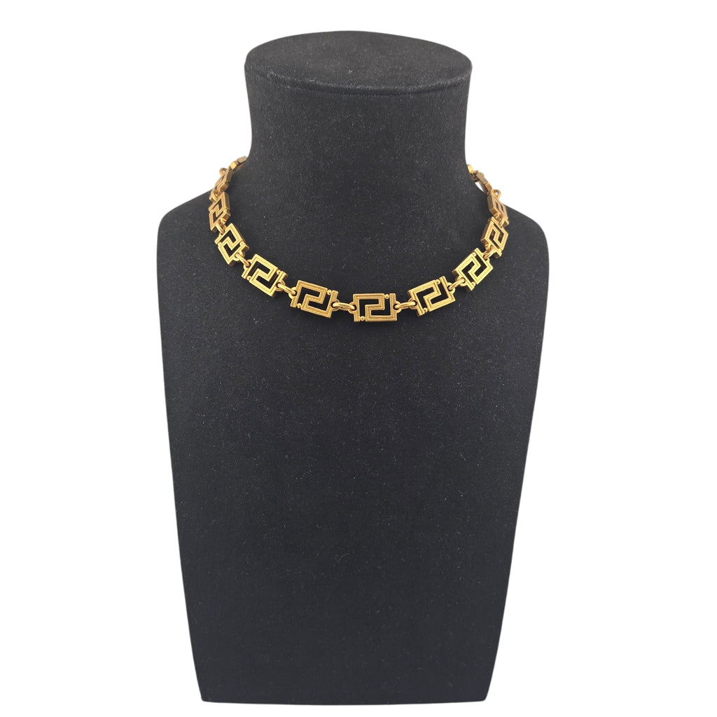 Versace Gold Greca Necklace