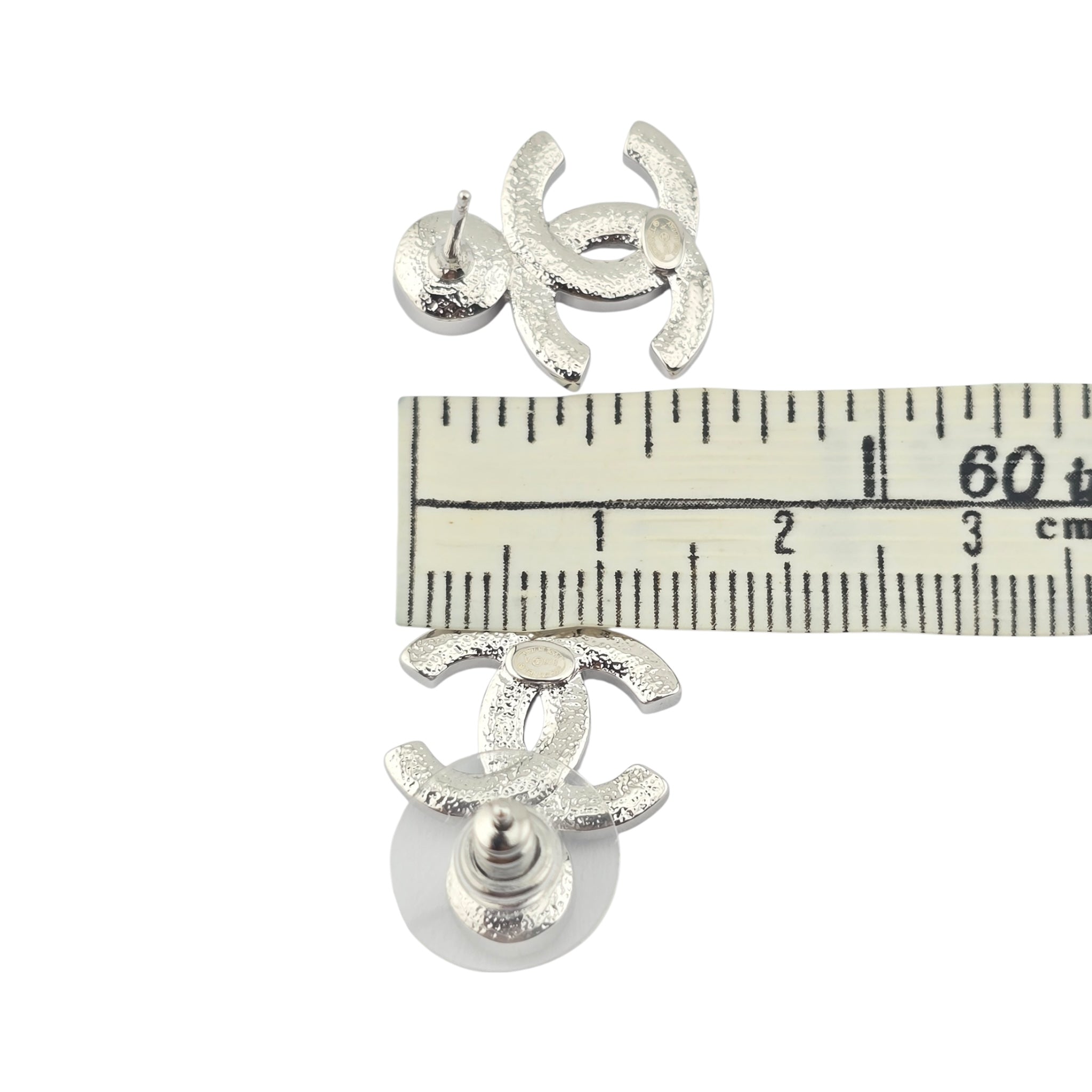 Chanel CC Crystal Stud Earrings 2025