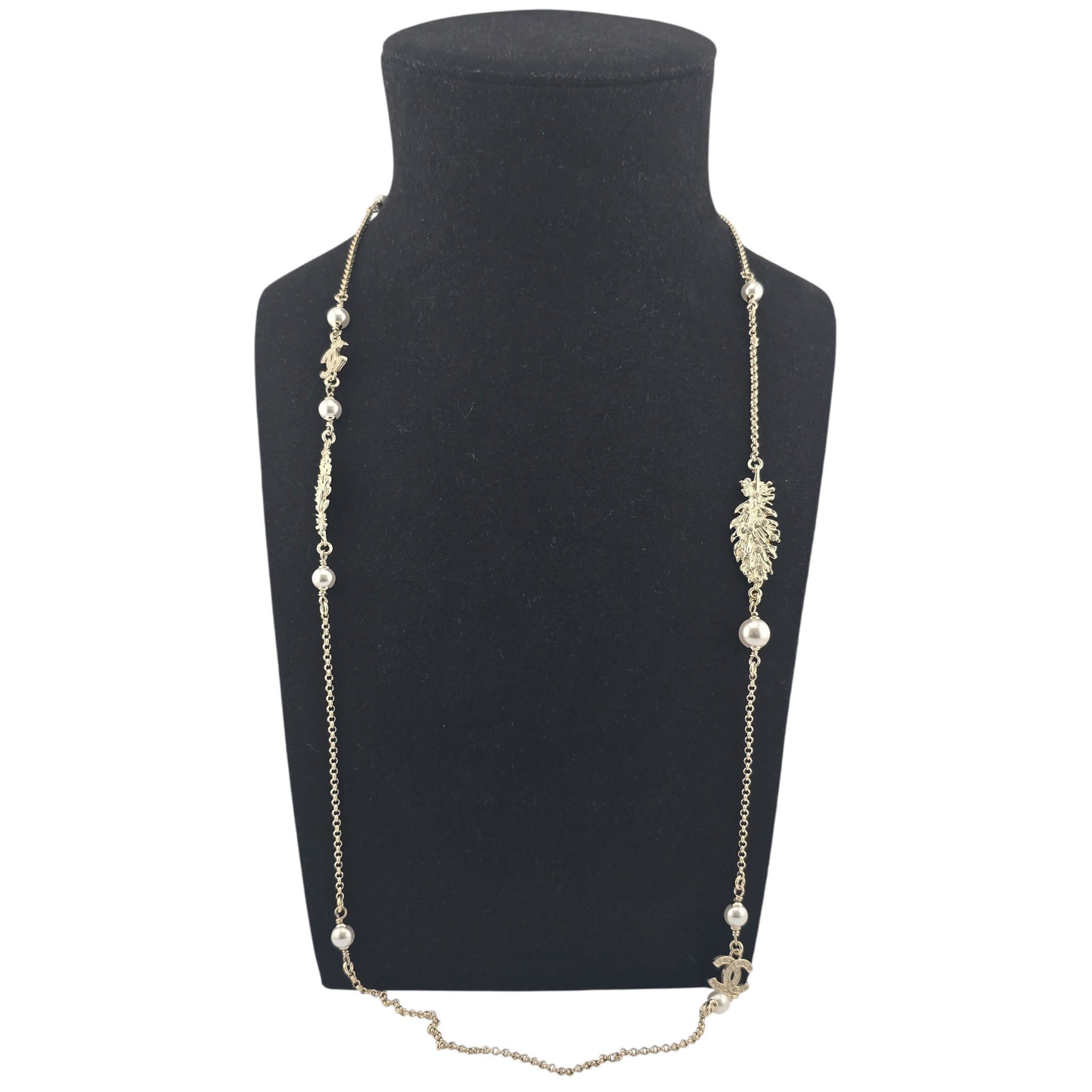 Chanel CC Long Necklace Gold 2025