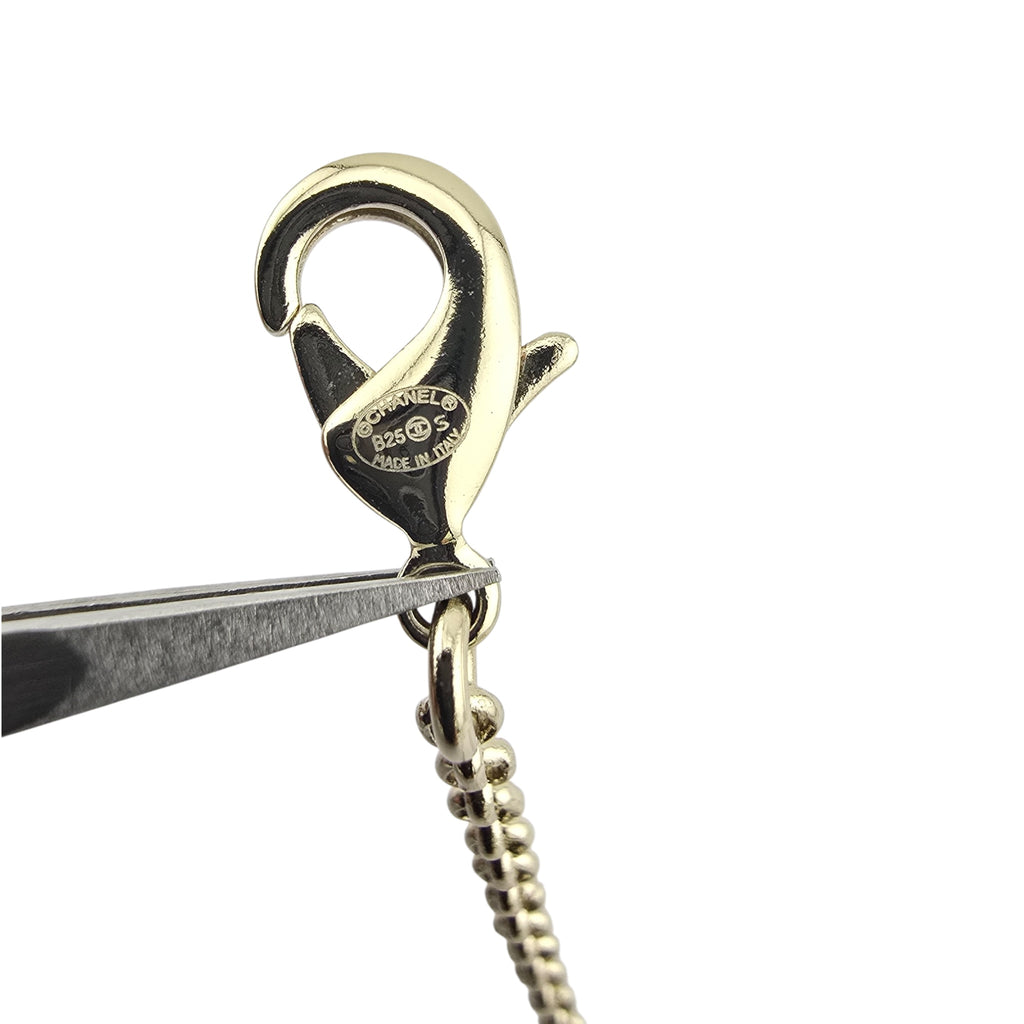 Chanel CC Gold Drop Pendant Necklace 2025