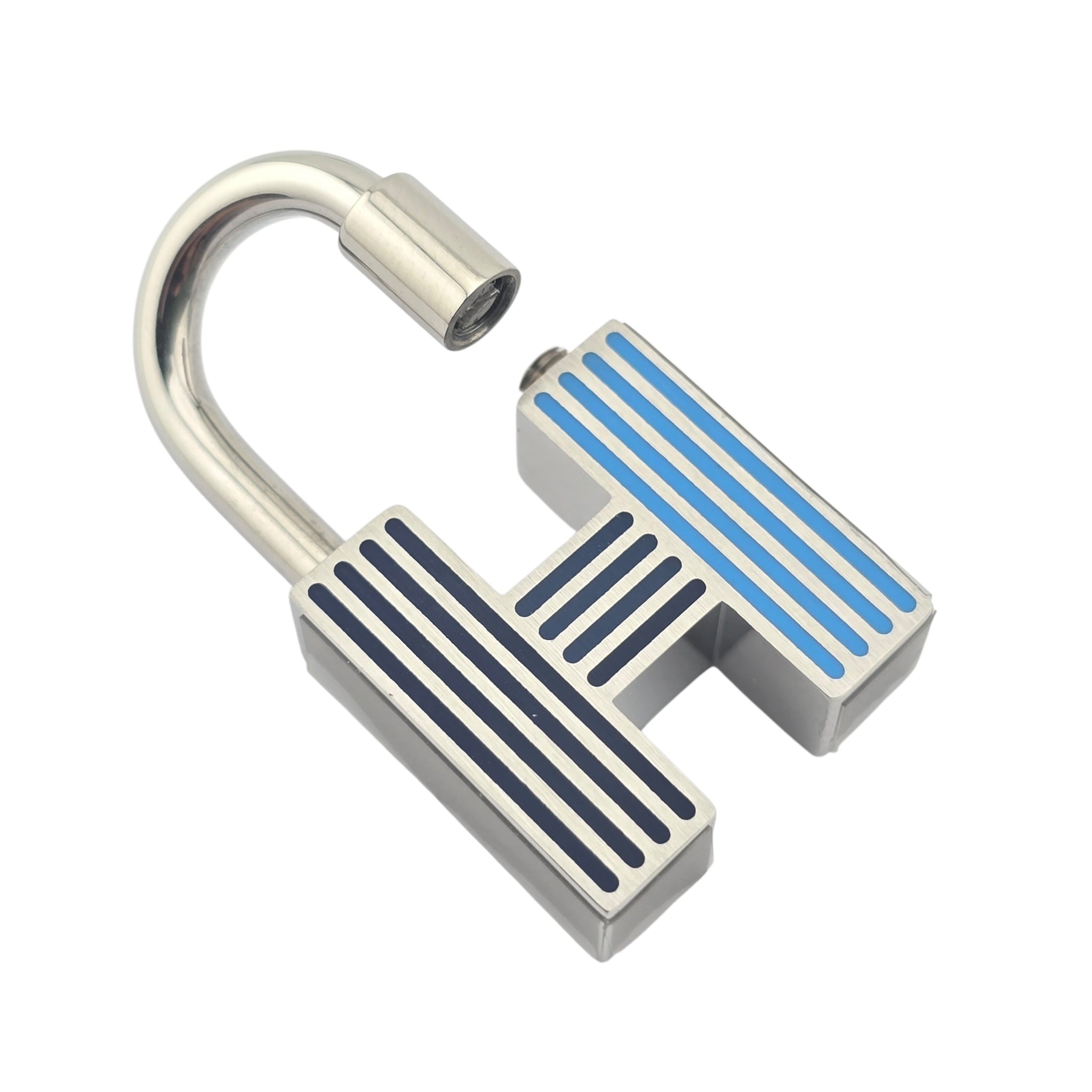Hermes Cadenas Quizz Rainbow Blue Key Ring