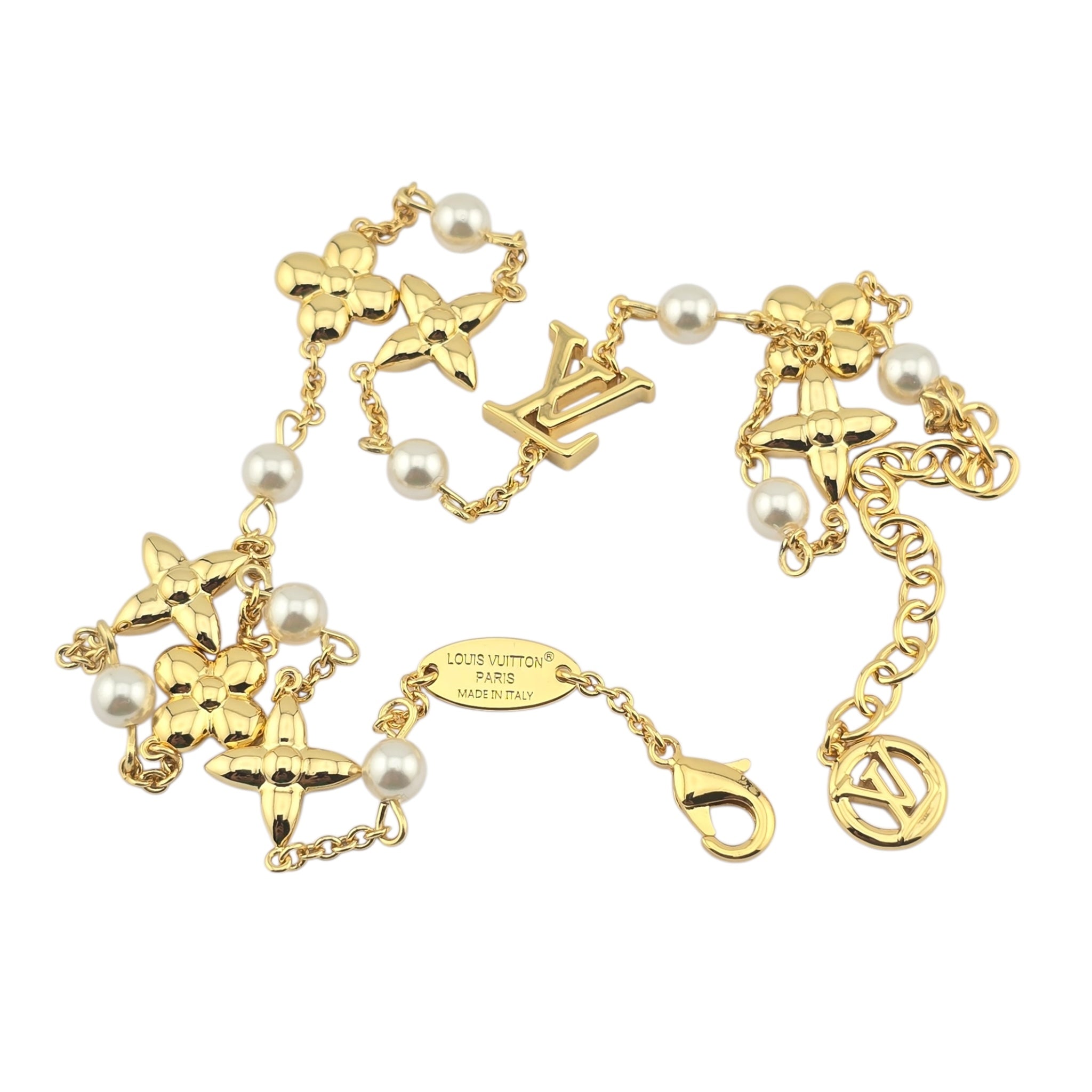 Louis Vuitton LV Louisa Gold Necklace LOUIS VUITTON