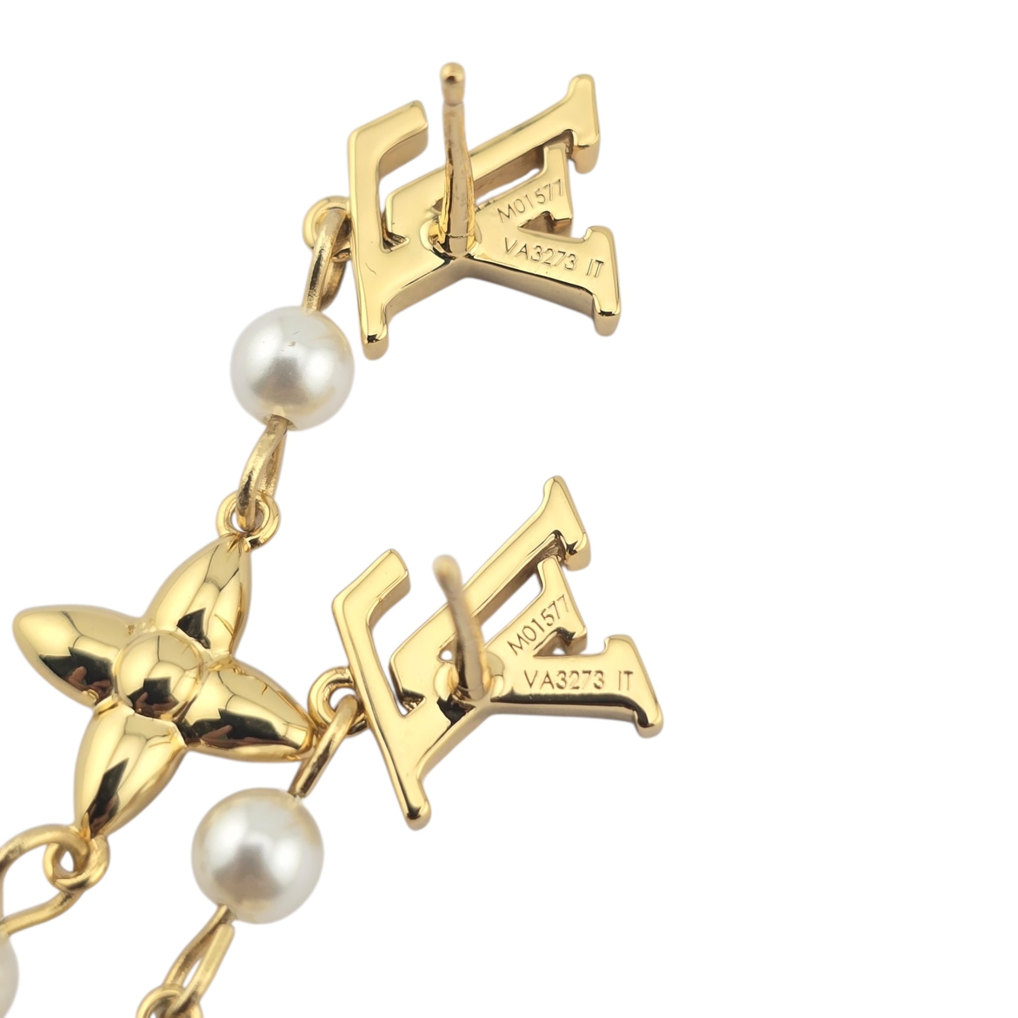 Louis Vuitton LV Louisa Gold Earrings LOUIS VUITTON