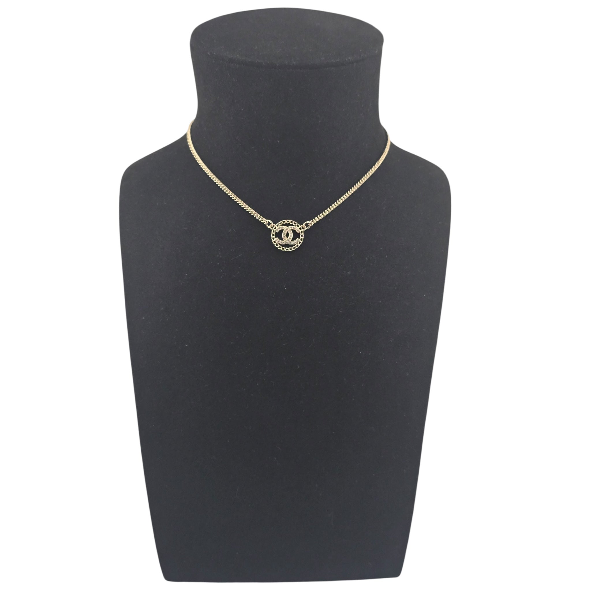 Chanel CC Round Pendant Necklace 2025 CHANEL