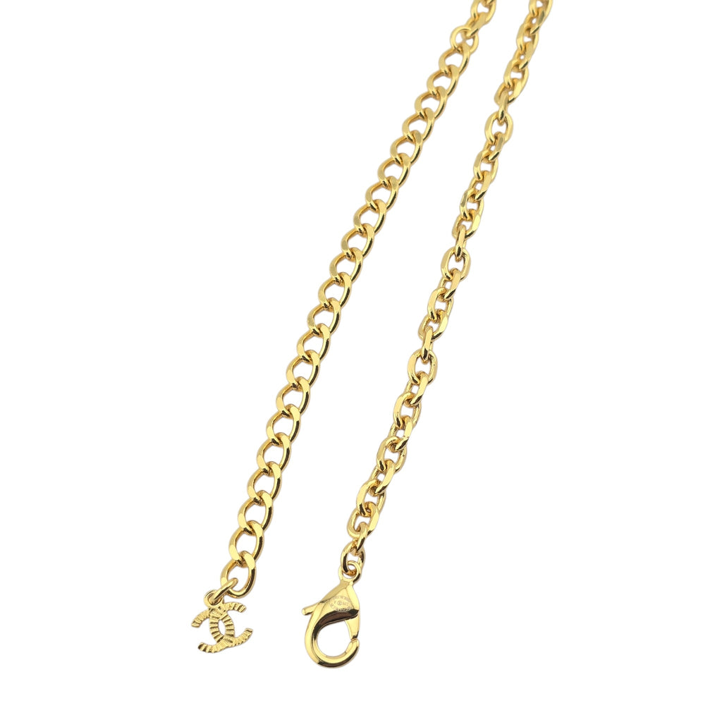 Chanel CC Gold Pendant Necklace 2025 CHANEL