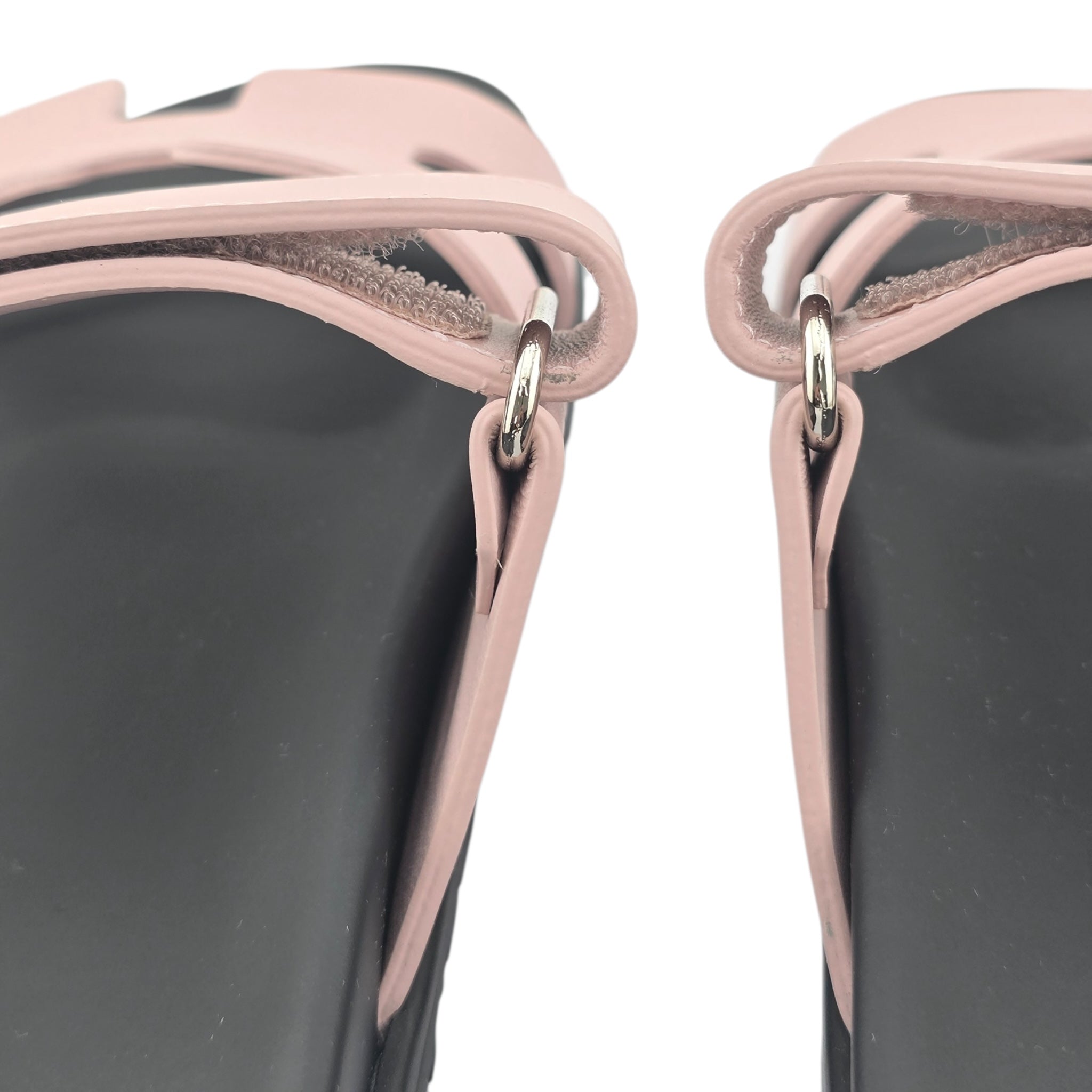 Hermes Chypre Leather Sandal Rose Cancan 39 UK6 HERMES