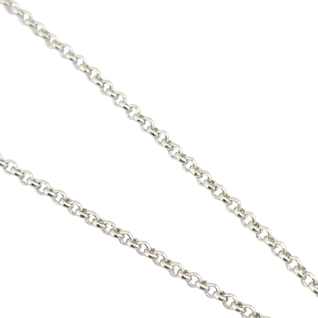 Chanel CC Silver Drop Pendant Necklace 2025 CHANEL