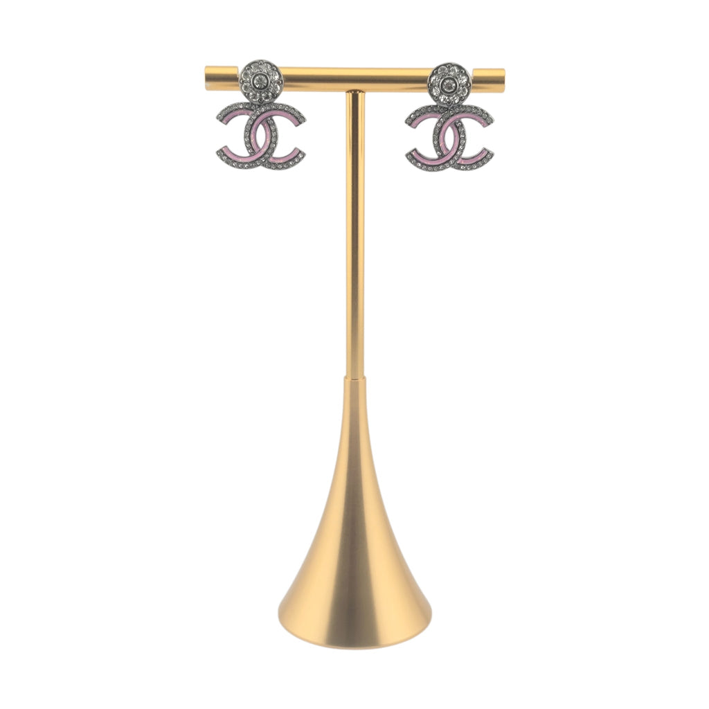 Chanel CC Ruthenium Pink Earrings 2025 CHANEL
