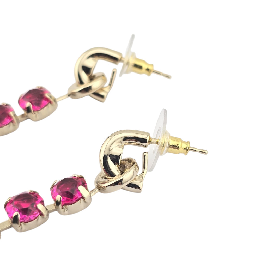 Chanel CC Rainbow Crystal Earrings A24 CHANEL